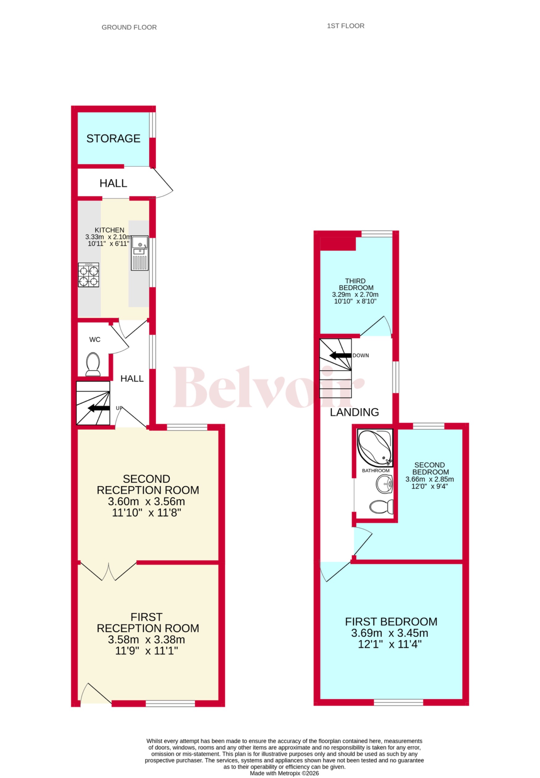92, Foster Street, Walsall floorplan