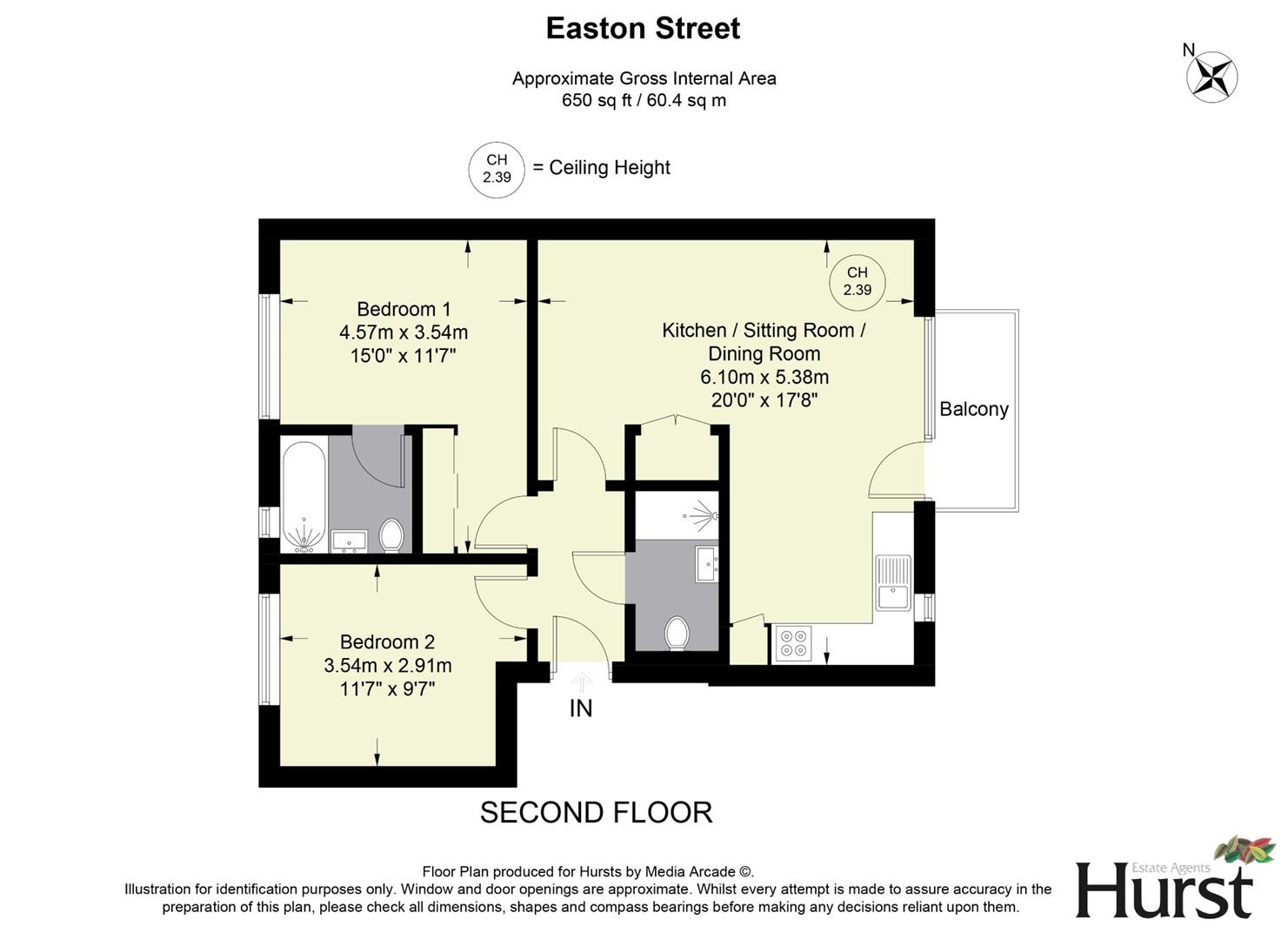 5 College Court,, Easton Street, High Wycombe floorplan