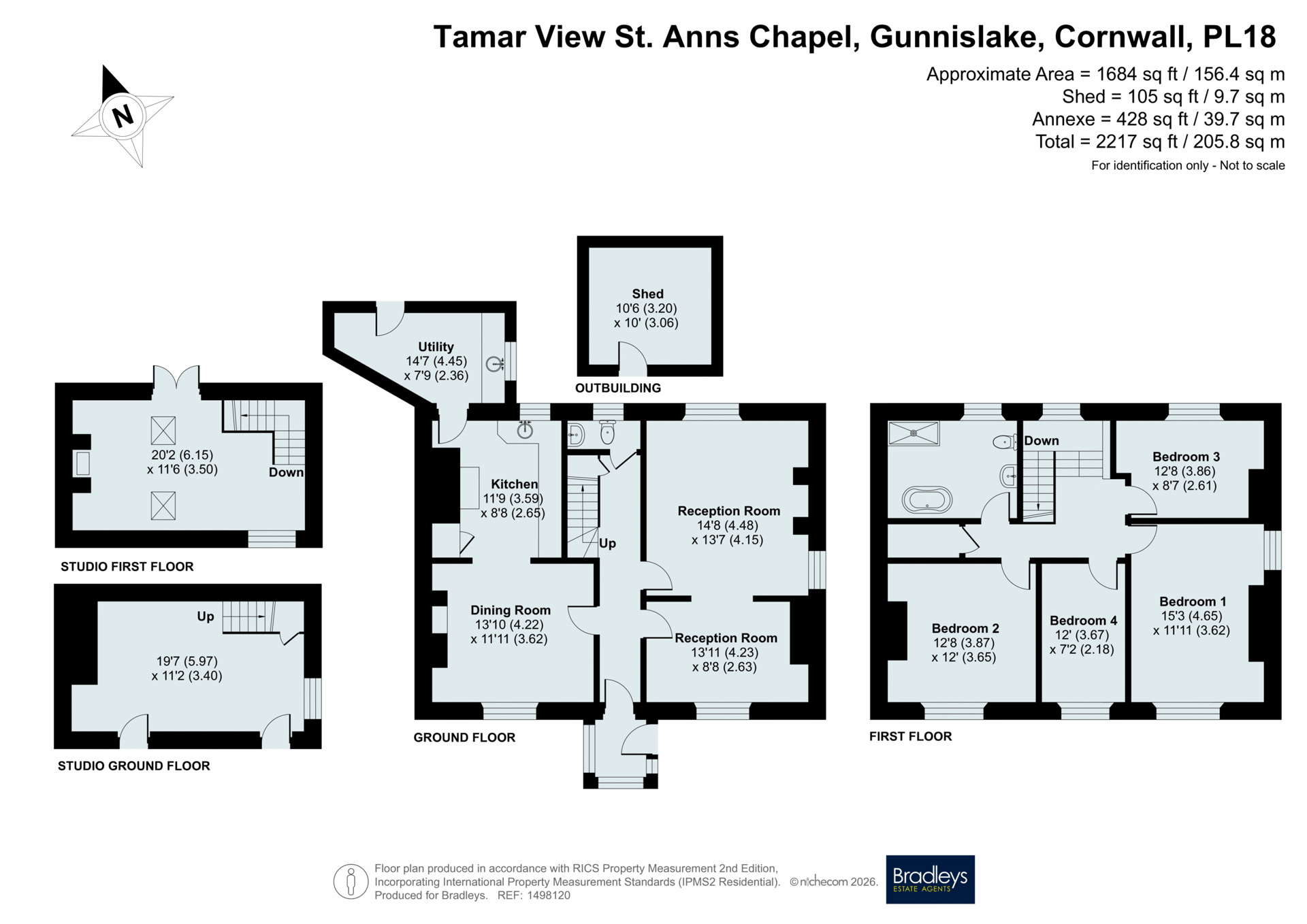 Tamar View St. Anns Chapel, Gunnislake Cornwall, Cornwall floorplan