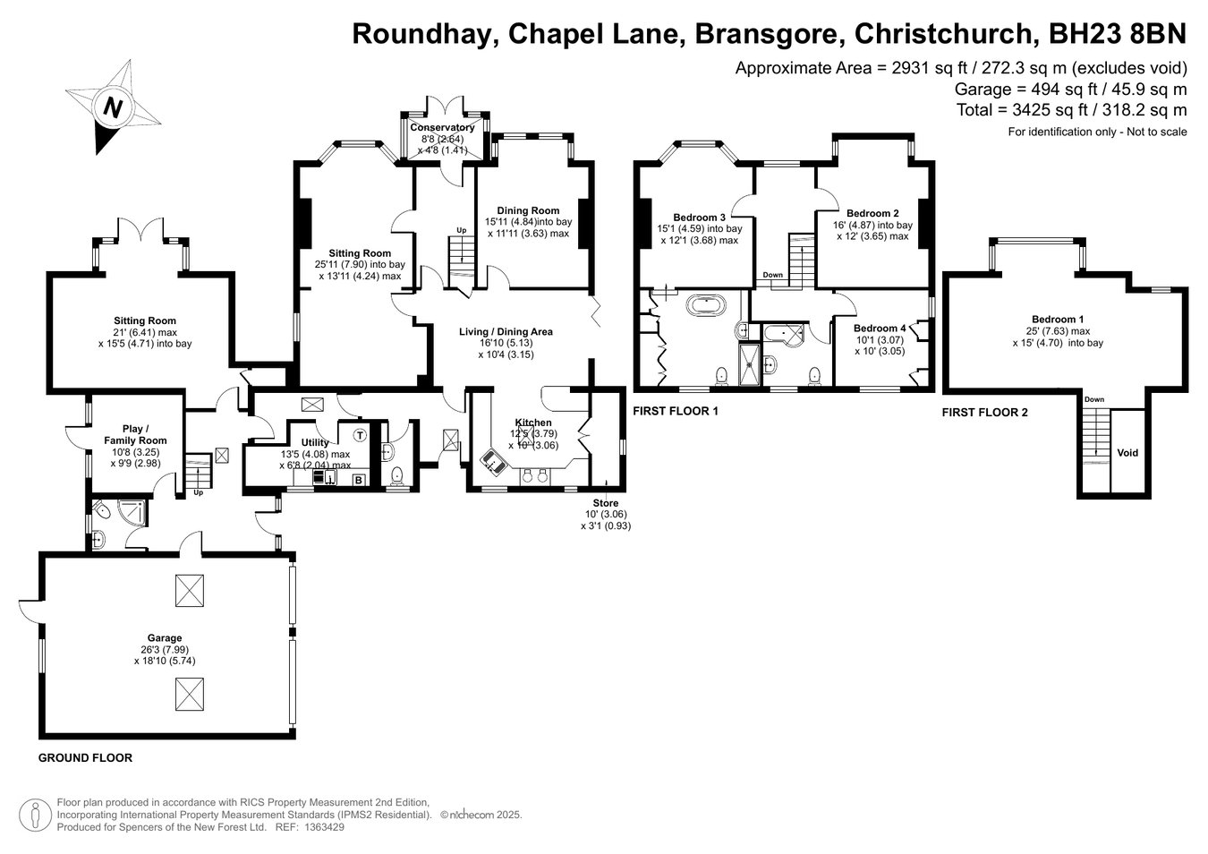 Roundhay, Chapel Lane, Christchurch floorplan