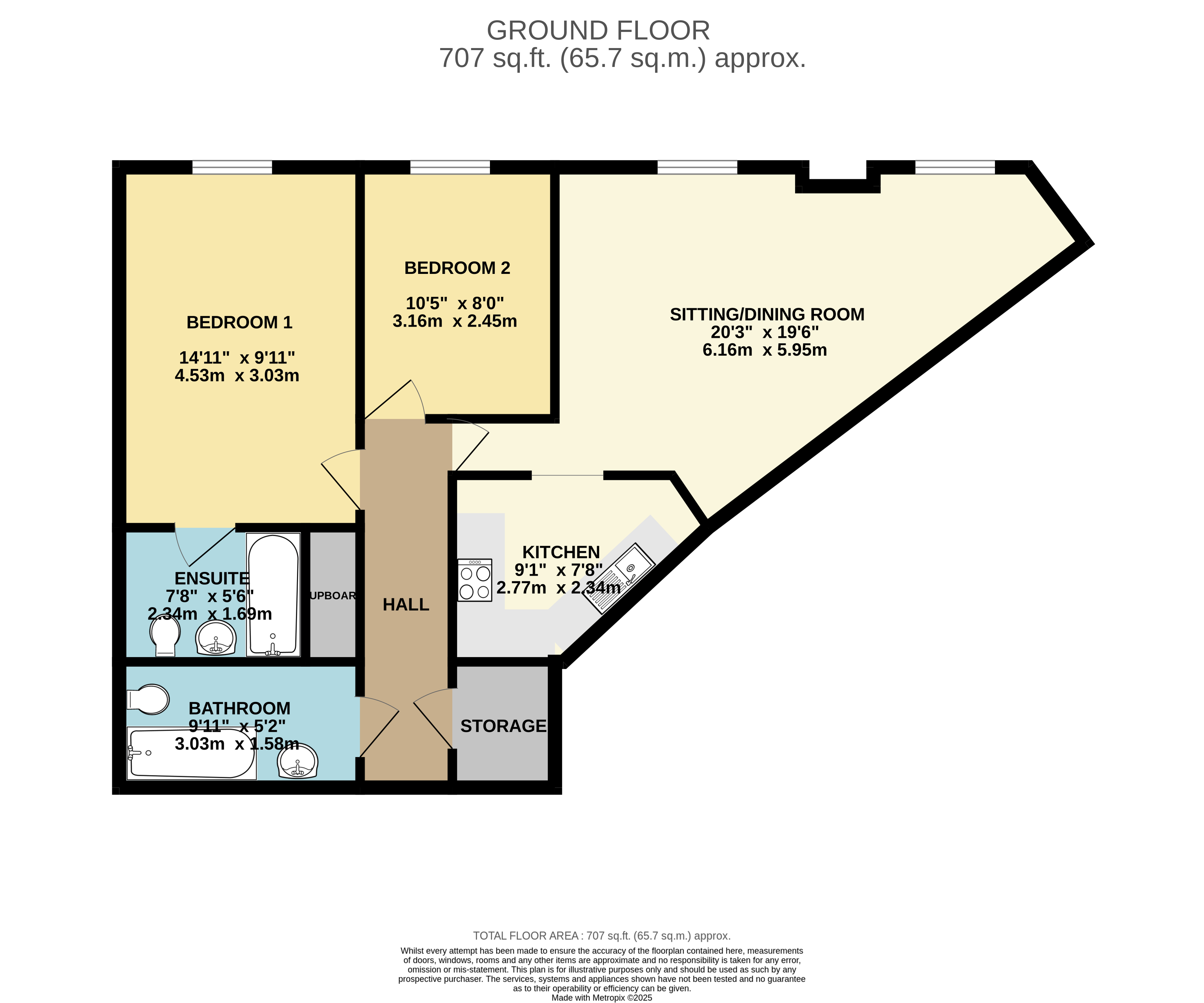 Flat 31, Kingfisher Heights, Hogg Lane, Grays floorplan