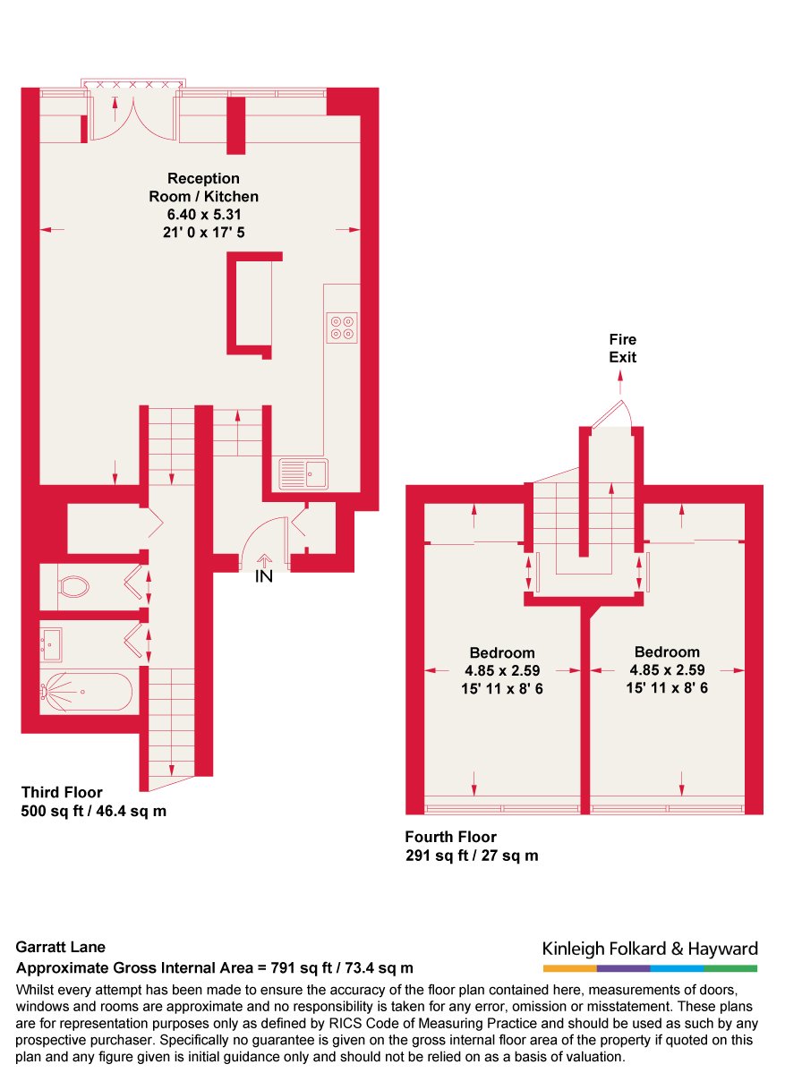 Garratt Lane, London floorplan