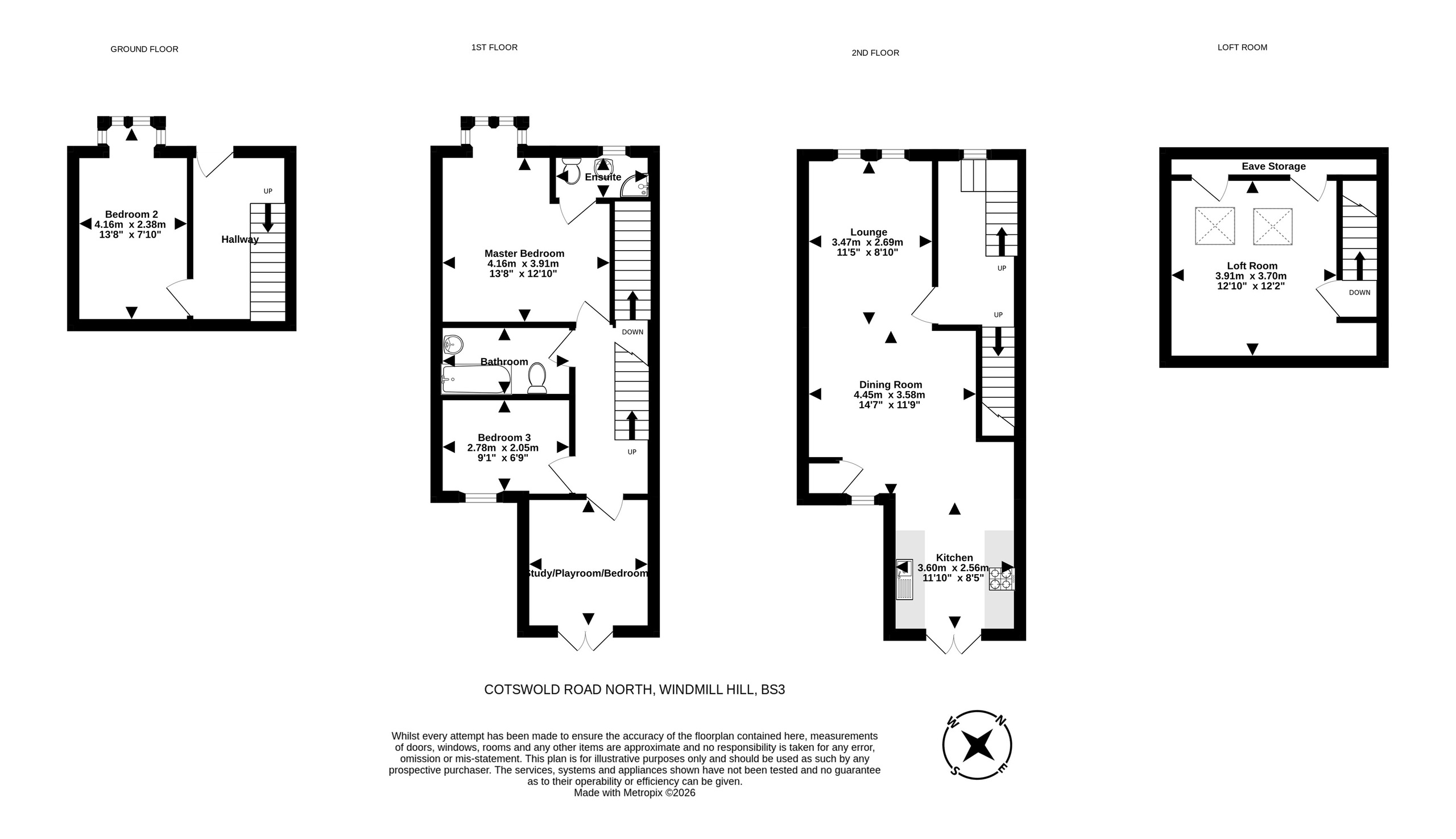 33 Cotswold Road North, Bristol floorplan