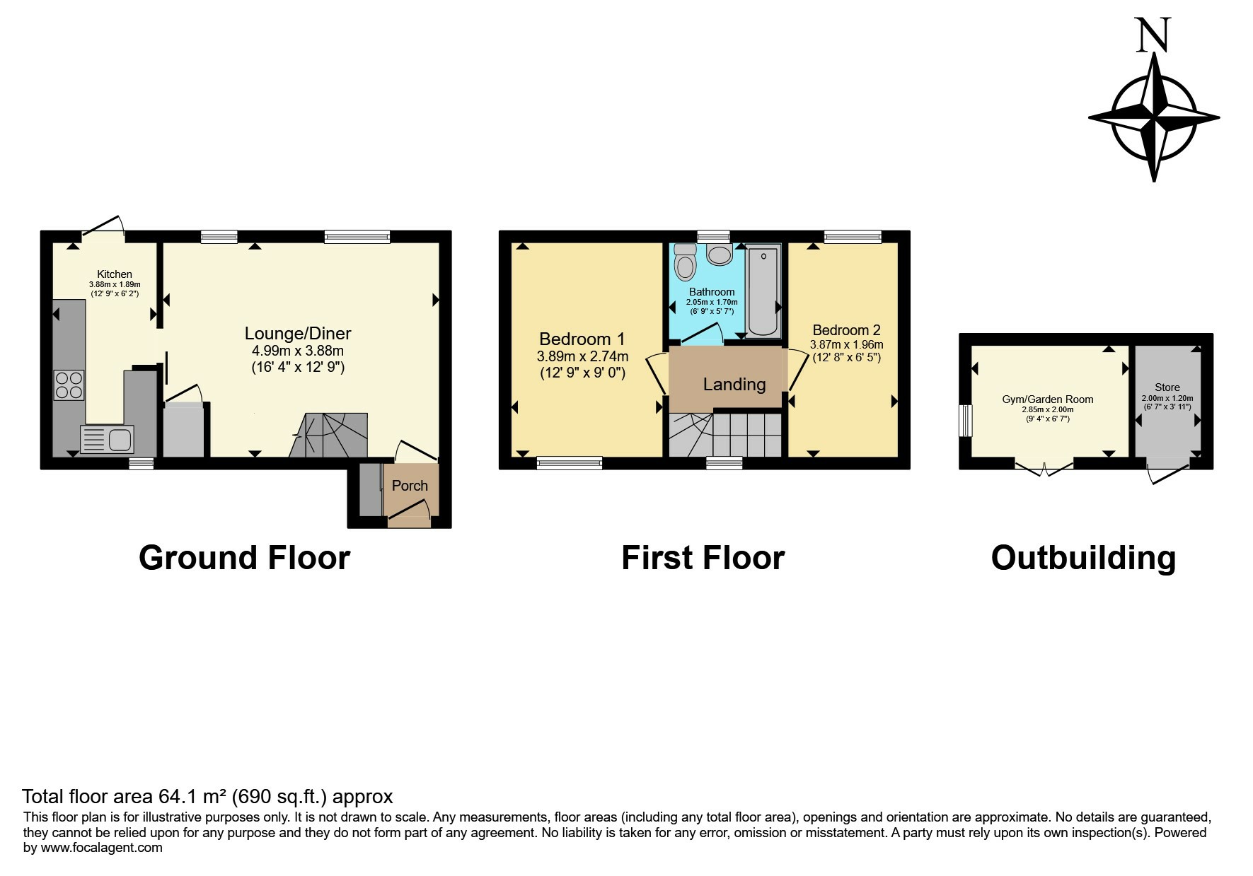 22, Brooklands Road, Crawley floorplan