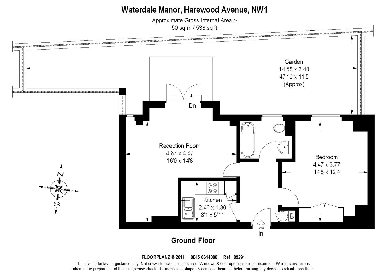 1 Bedrooms Flat to rent in Waterdale Manor, Marylebone NW1