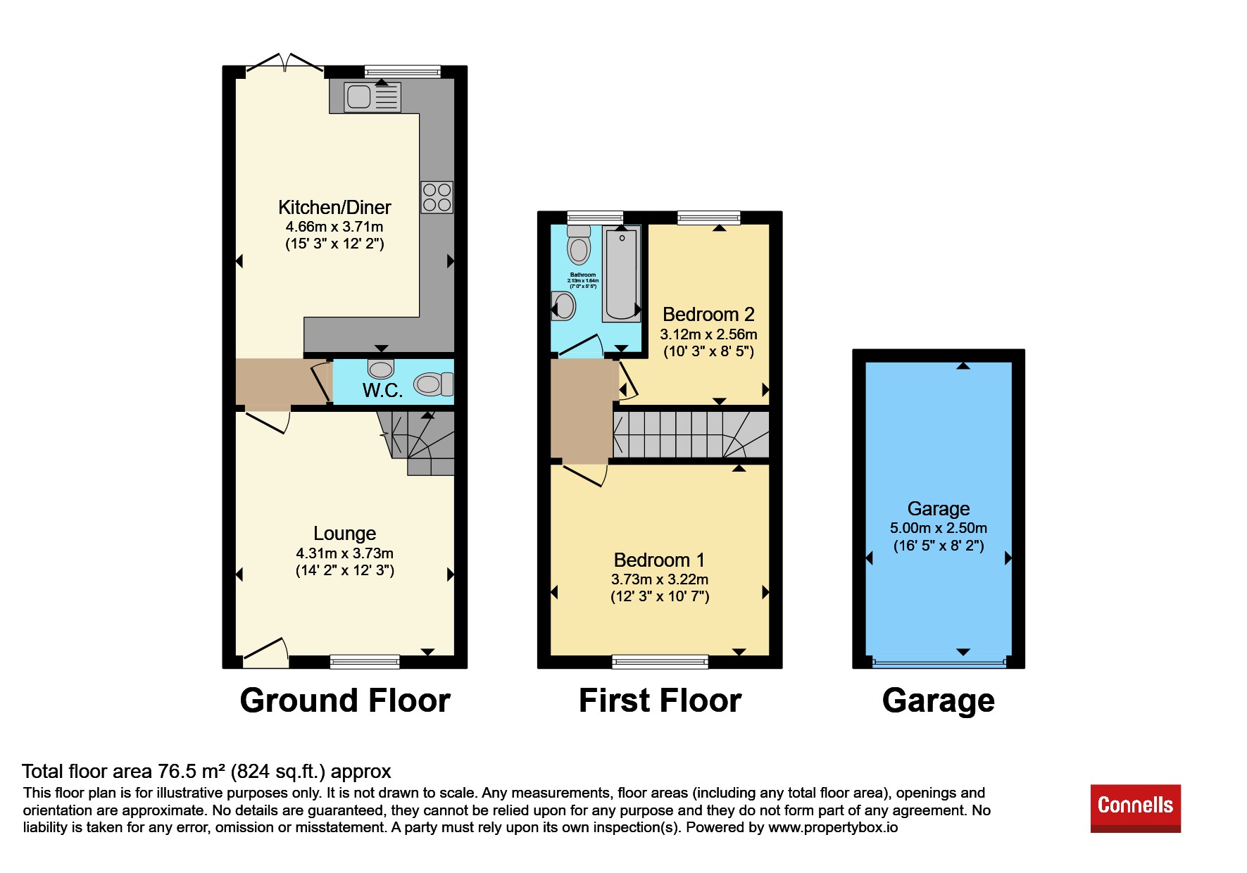9, Caradon Way, Rugby floorplan