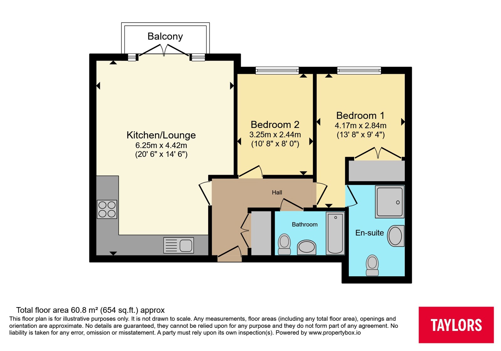 Flat 107, Britannia House,, Palgrave Road, Bedfordshire floorplan