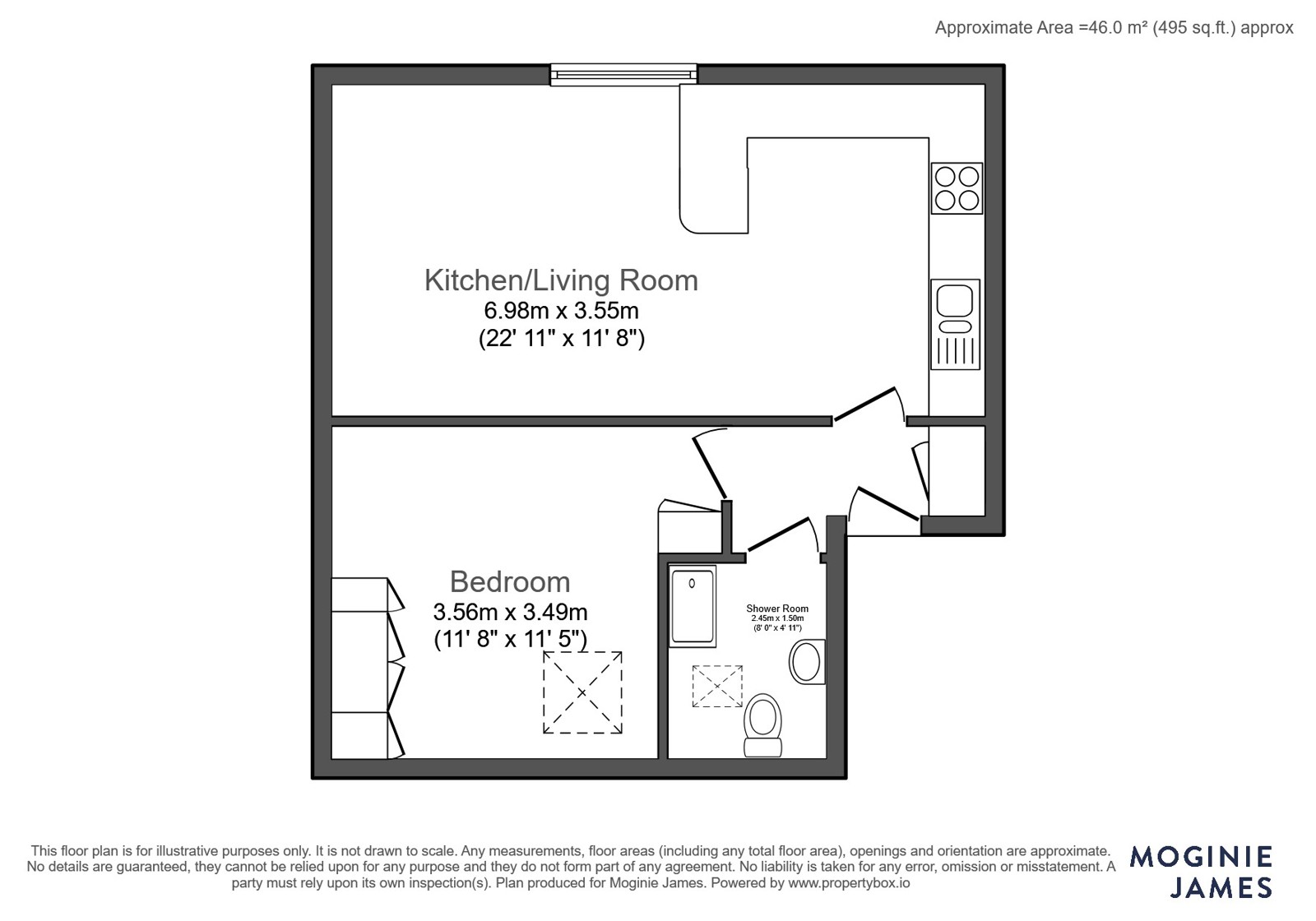 Second Floor Flat, 108, Severn Grove, Cardiff floorplan