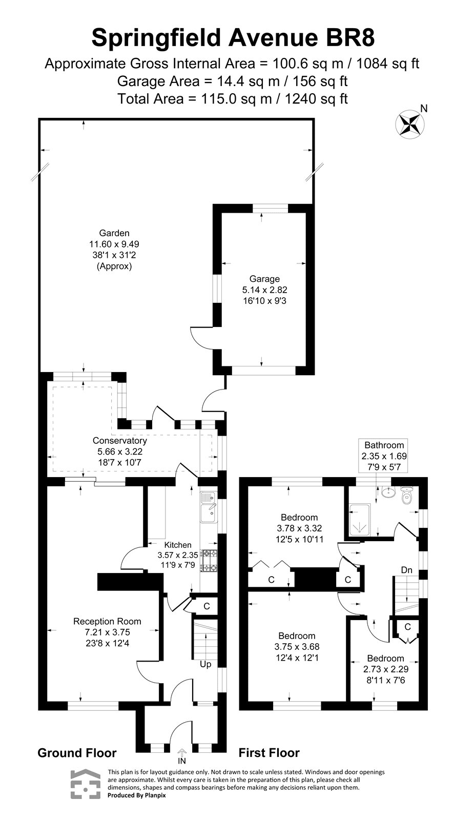Springfield Avenue, Kent floorplan