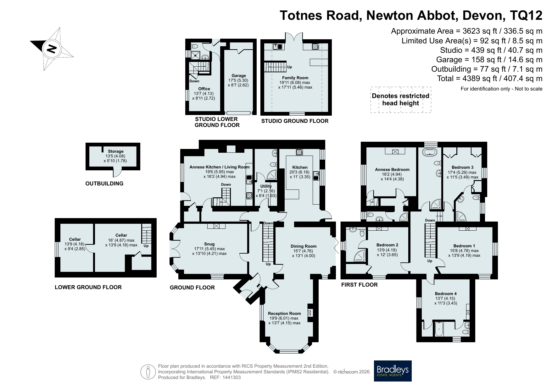 Inglewood, 15, Totnes Road, Devon floorplan
