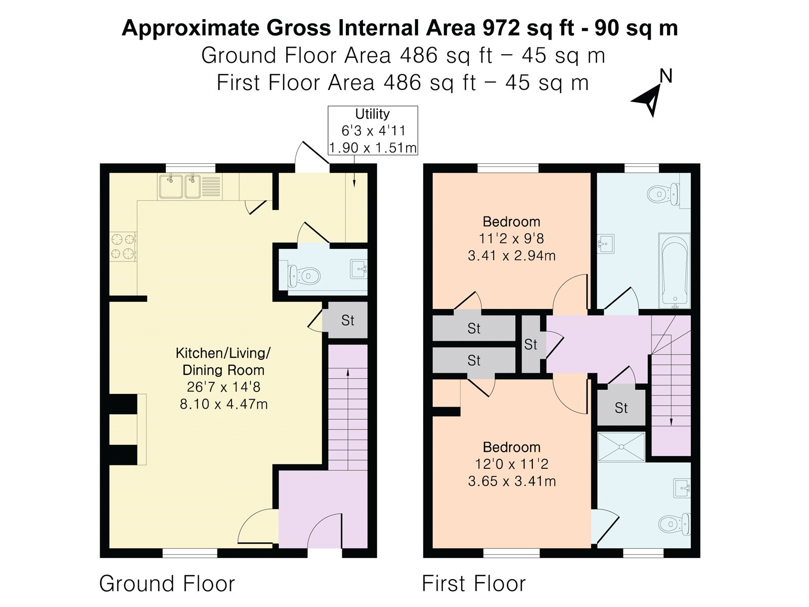 10, Stret Tempel, Cornwall floorplan