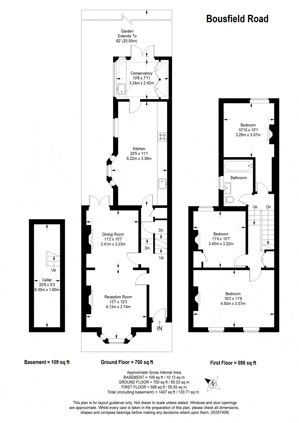 13, Bousfield Road, New Cross floorplan
