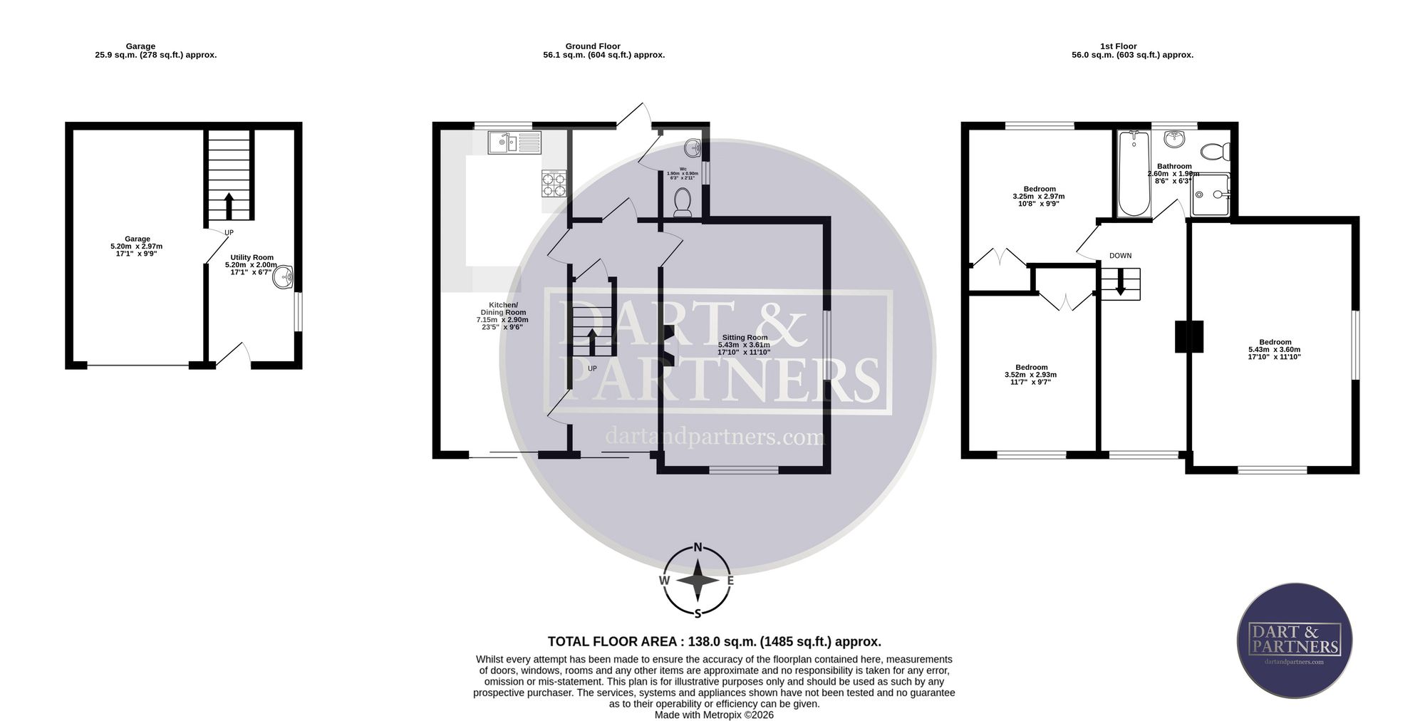 10 Priory Gardens, Dawlish floorplan