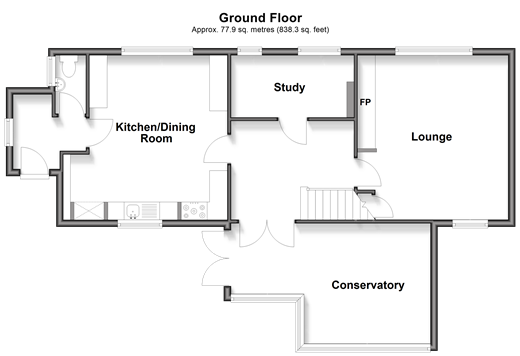 London Road, Ashington floorplan