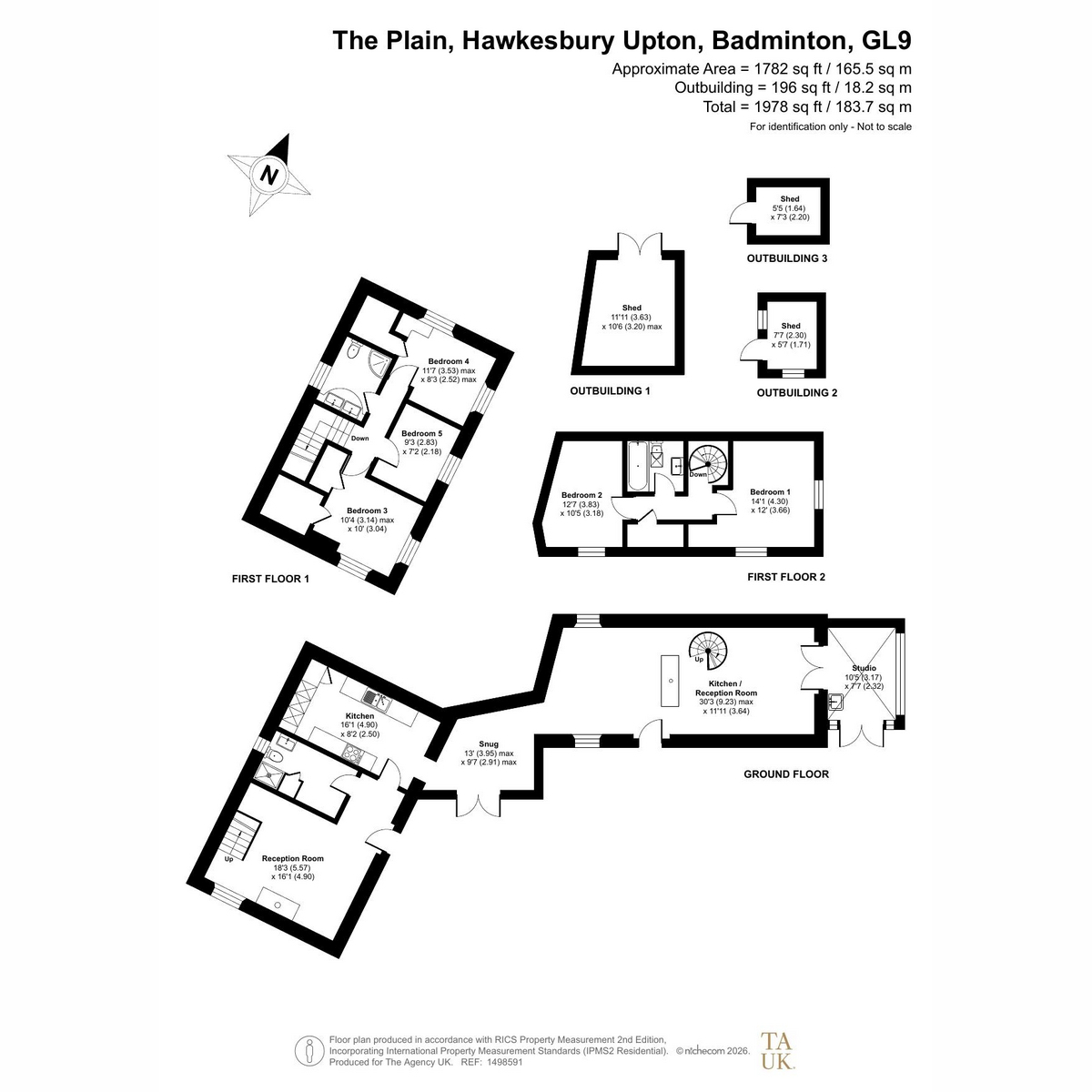 Bacon House, The Plain, Badminton floorplan