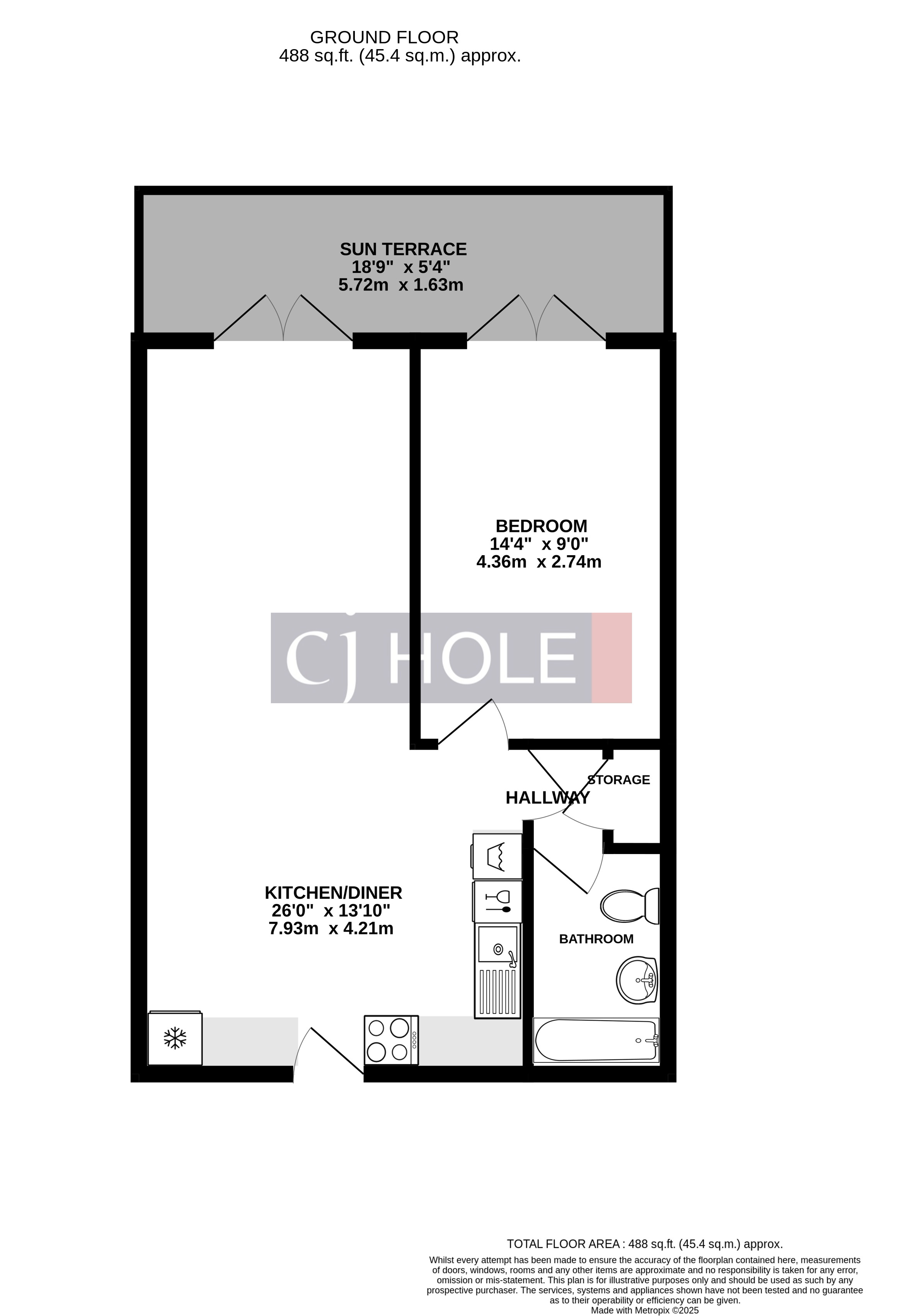 Euphorbia, Fern Apartments, 78, Broad Street, Bristol floorplan