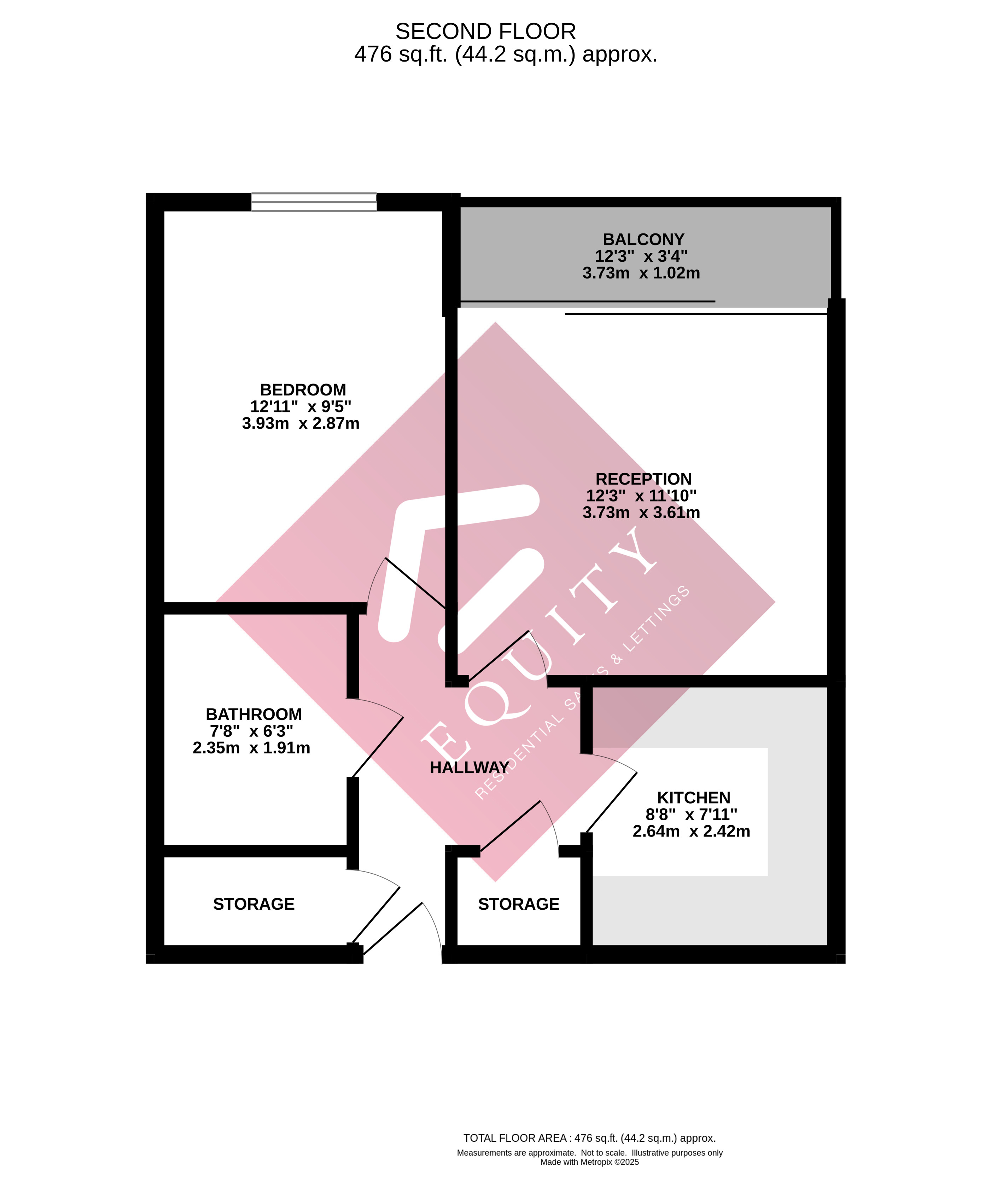 Flat 8, 451, Southbury Road, Enfield floorplan
