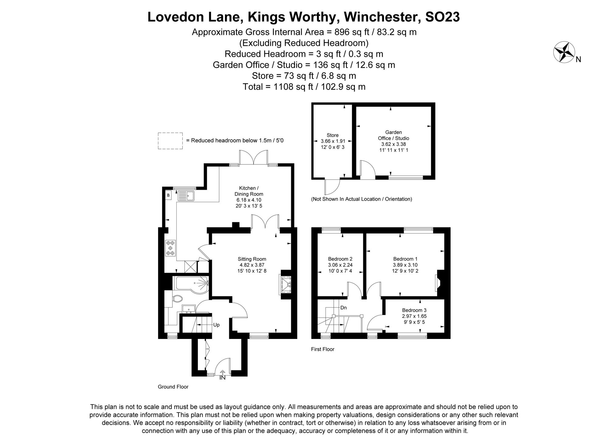 5 Chiddy's Cottages, 34 Lovedon Lane, Winchester floorplan