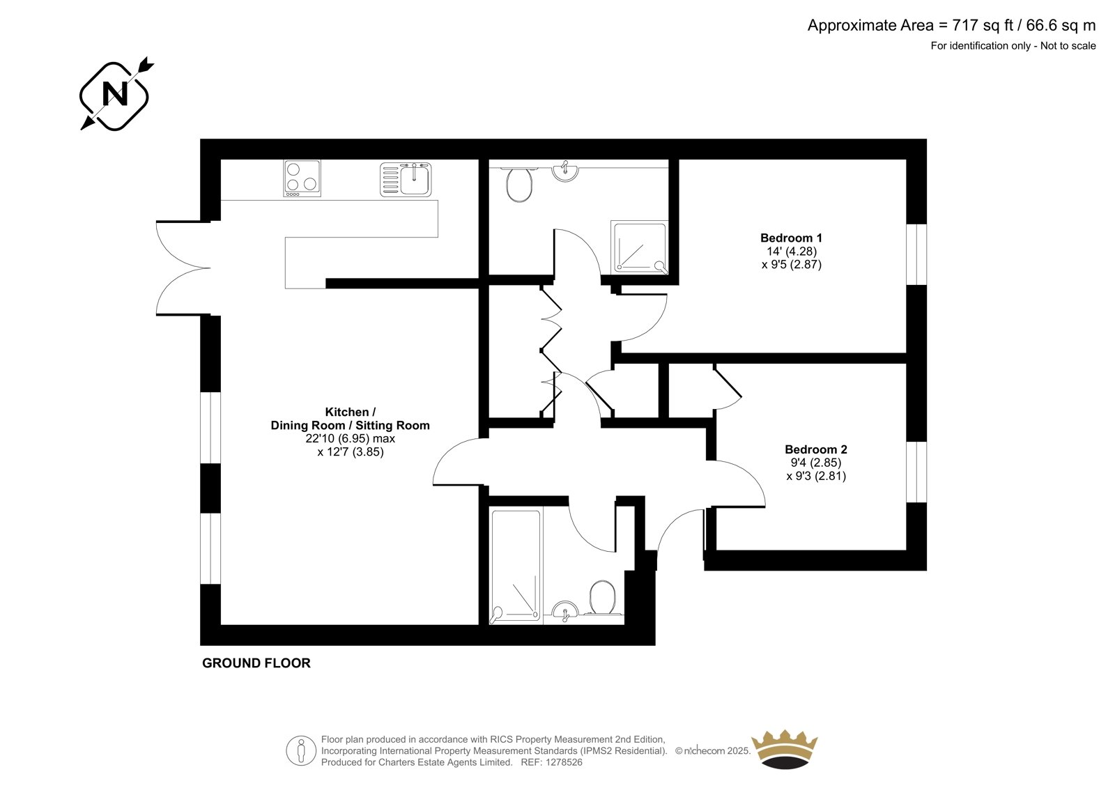 Flat 2, Abbotts Court,, Park Road, Hampshire floorplan