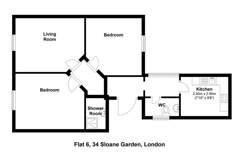 2 Bedrooms Flat for sale in Sloane Gardens, London SW1W