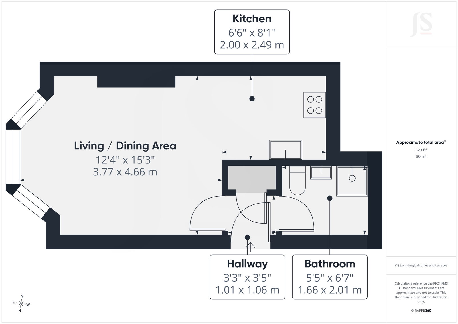 Flat 1, 29 Tisbury Road, Hove floorplan