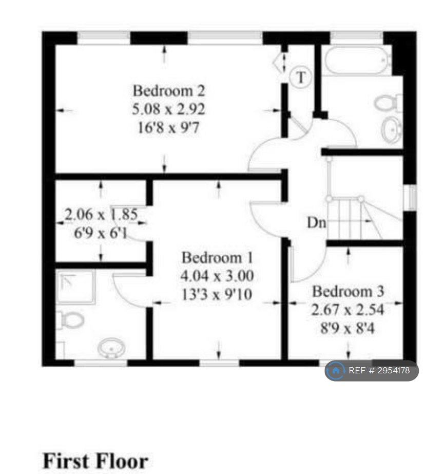 Cornfields, Andover floorplan