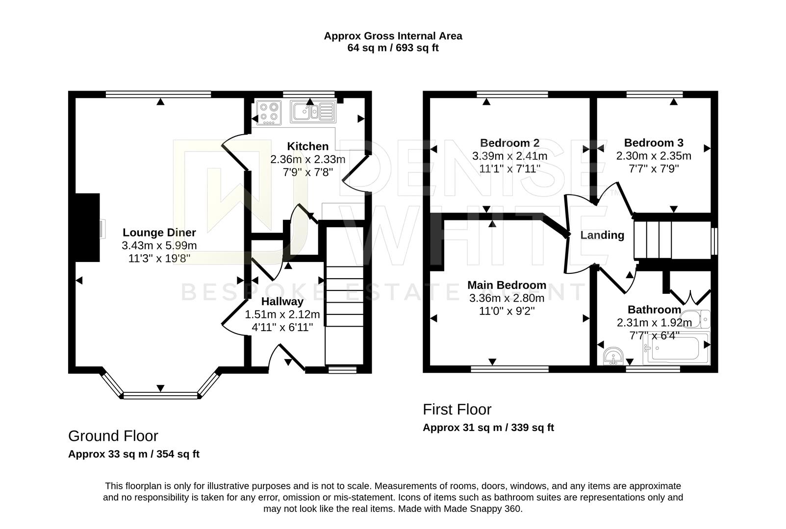 7, Milnbank Avenue, Buxton floorplan