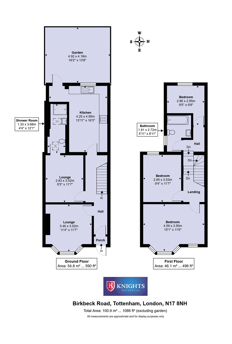 16, Birkbeck Road, London floorplan