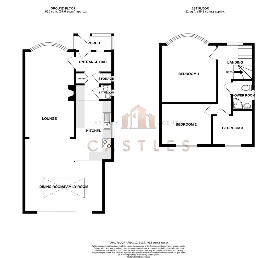13, Oak Road, Fareham floorplan