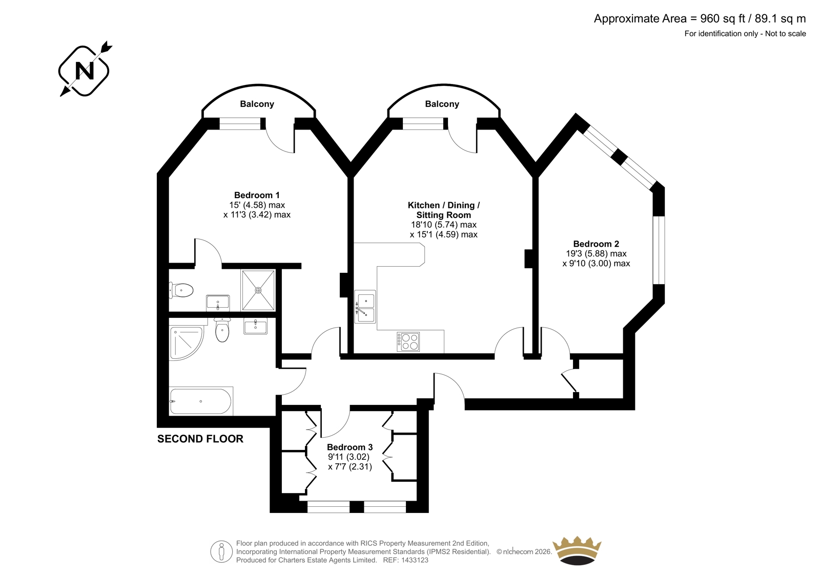 6, Devenish House, 49, Southgate Street, Hampshire floorplan