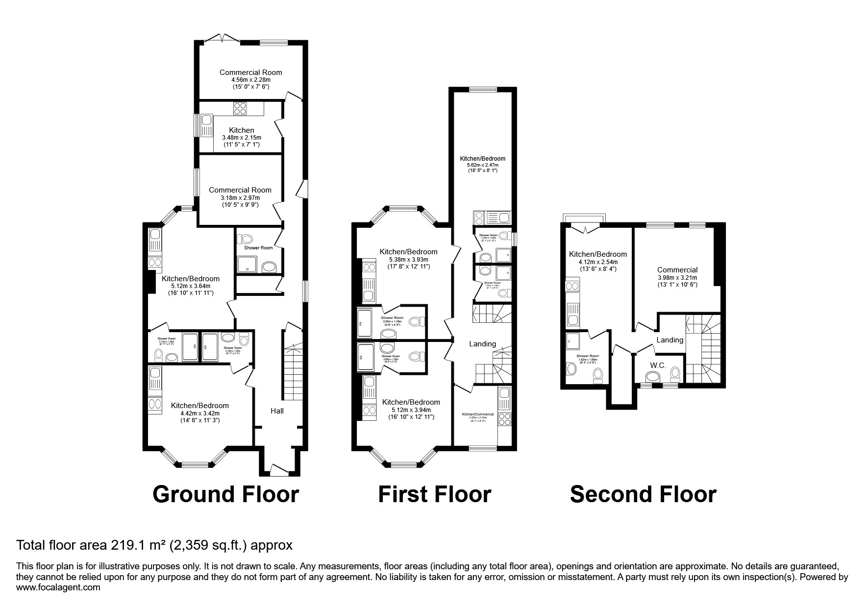 Flat 5, 62, Upper Tulse Hill, London floorplan