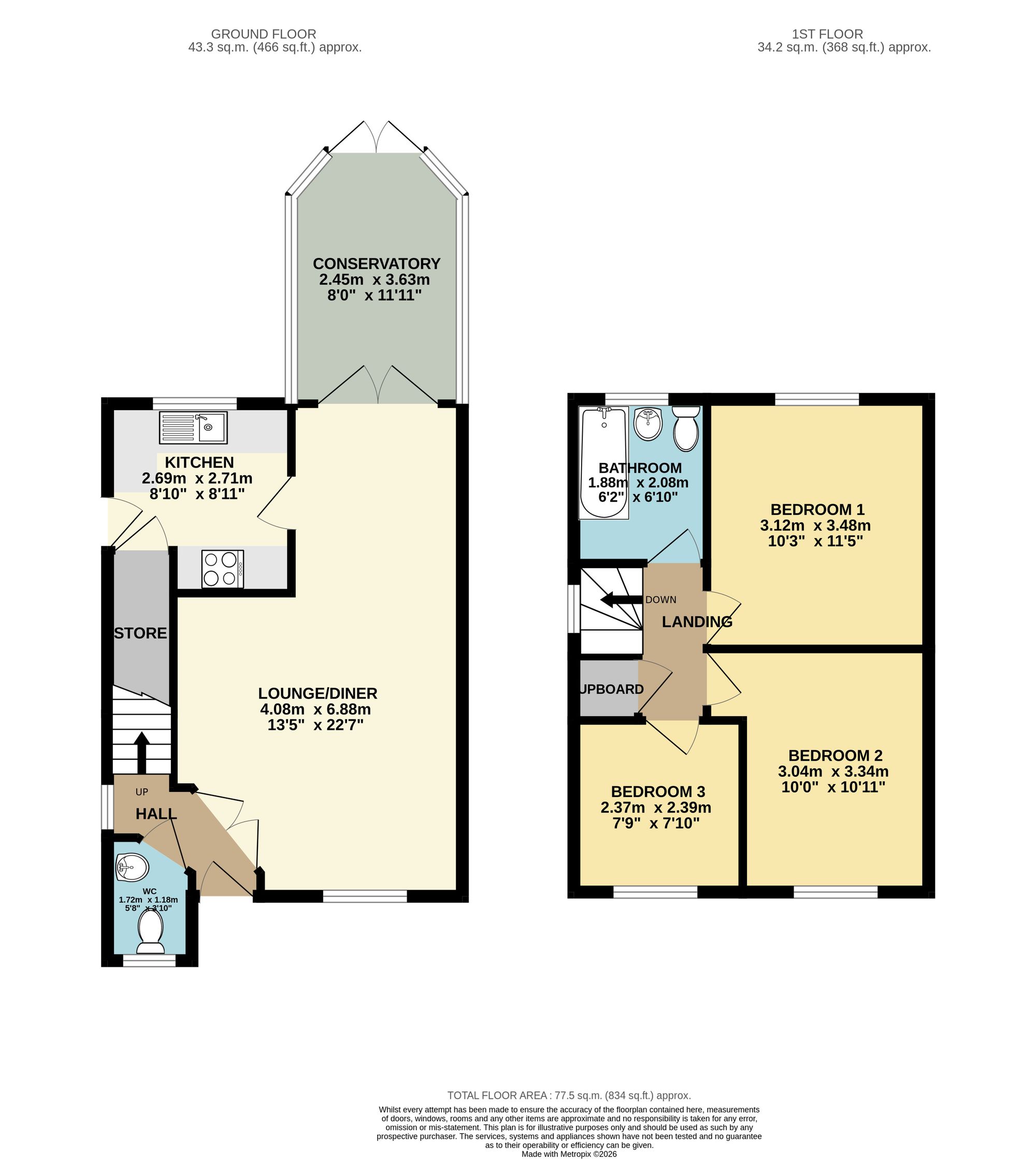 30 Frecheville Street, Chesterfield floorplan
