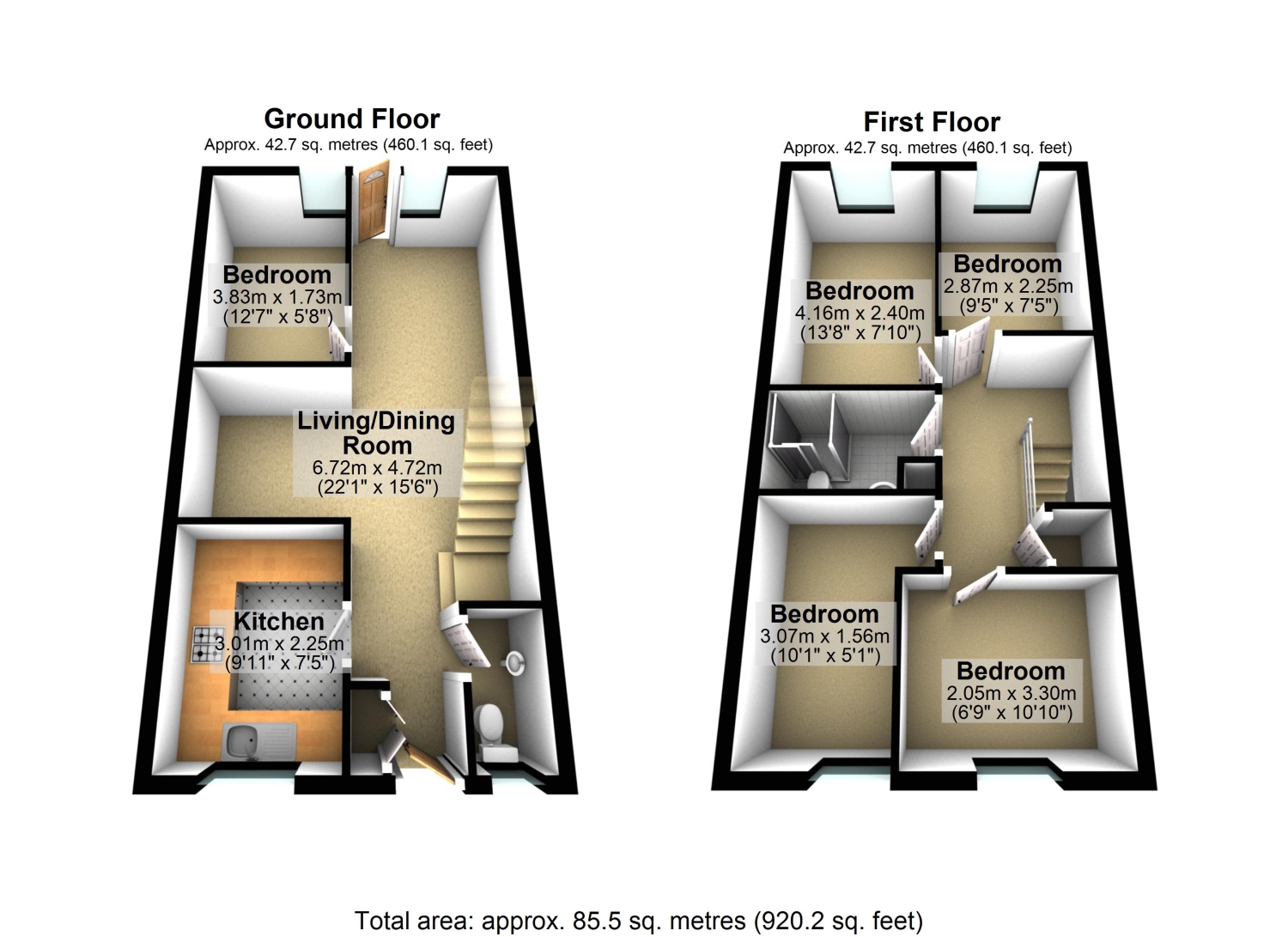 68, Nightingale Shott, Egham floorplan