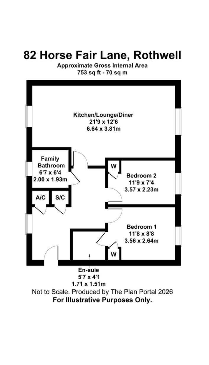 82, Horse Fair Lane, Kettering floorplan