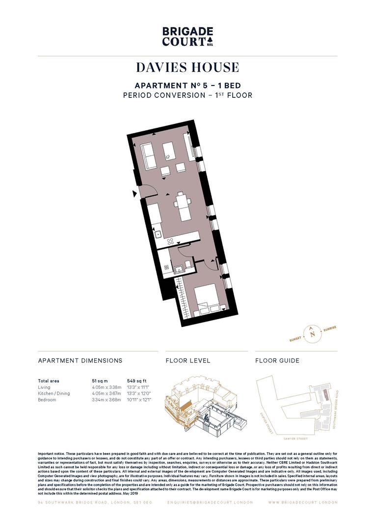 5, Davies House, Southwark Bridge Road, London floorplan