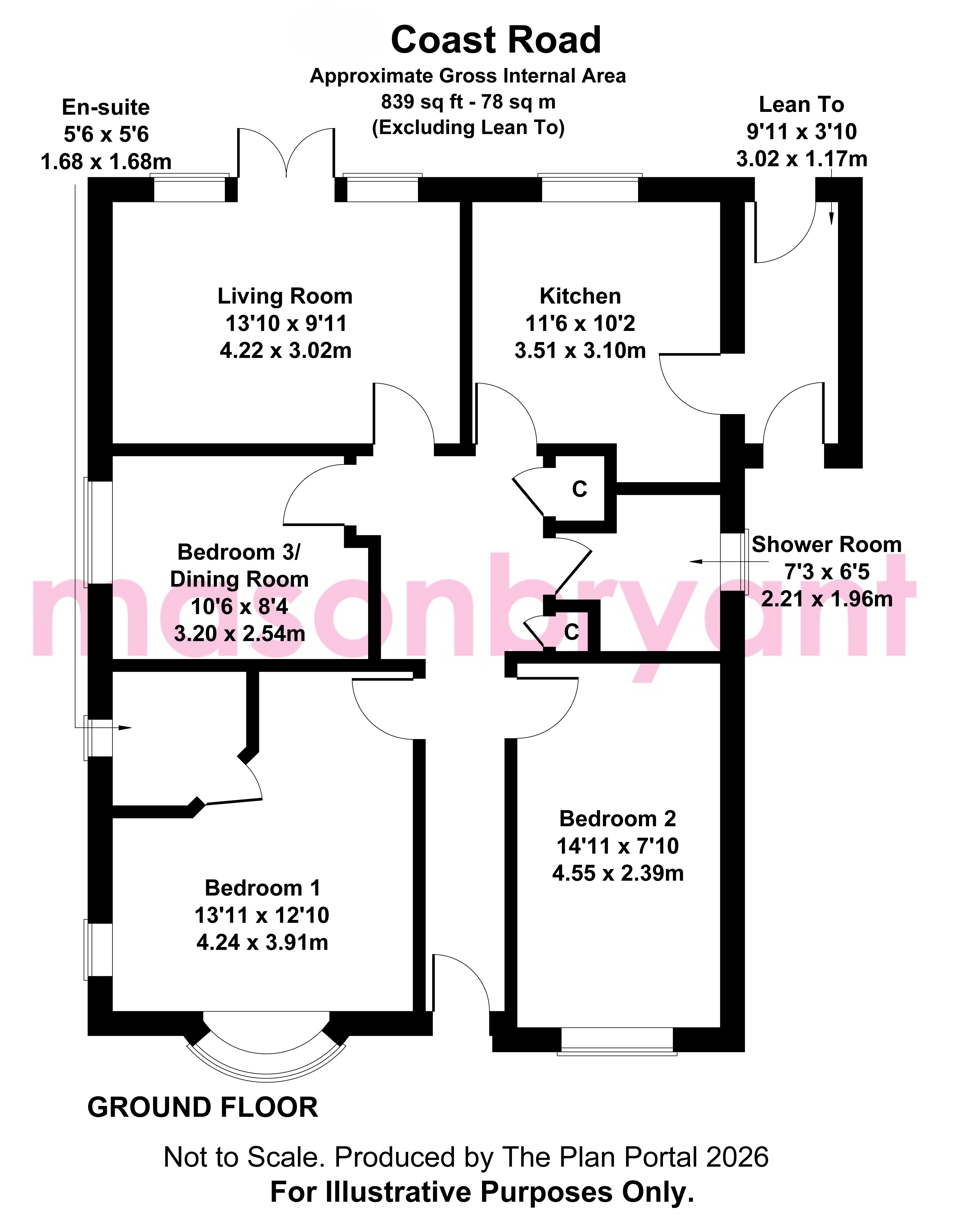 46, Coast Road, Pevensey Bay floorplan