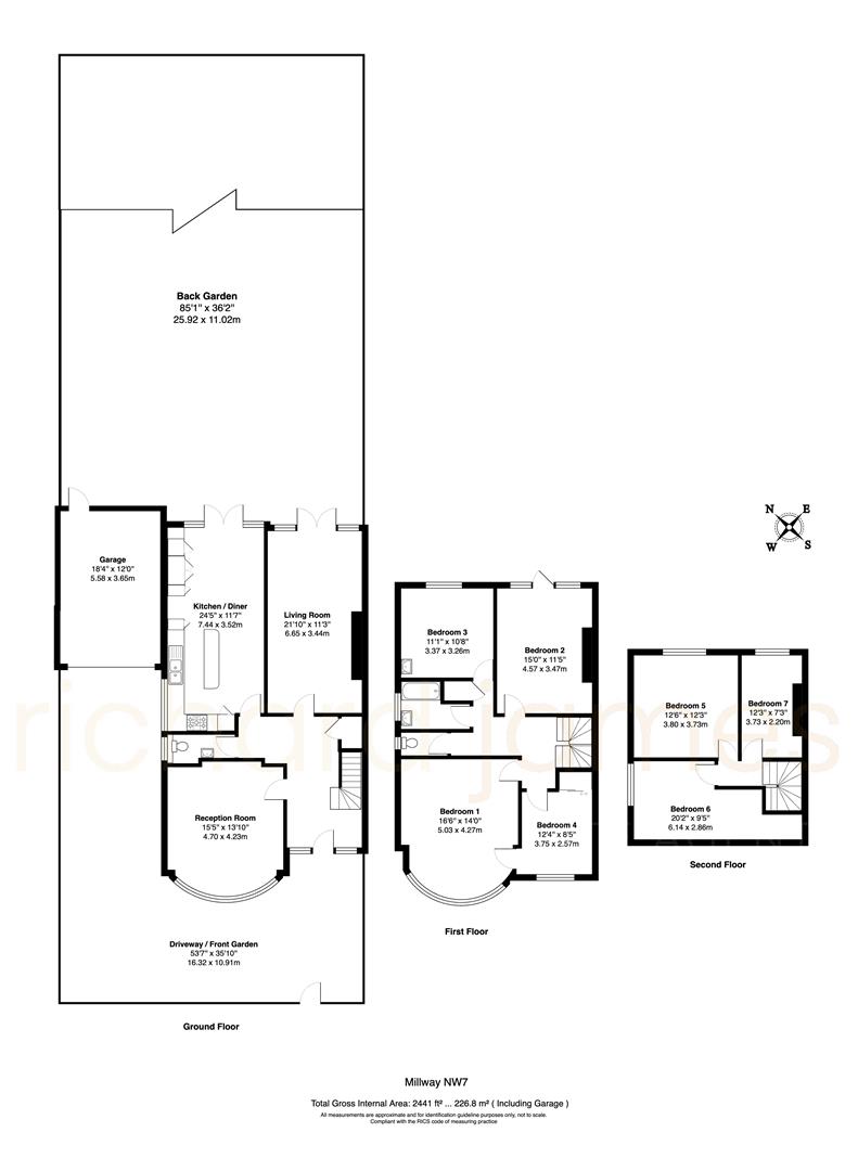 68, Millway, London floorplan