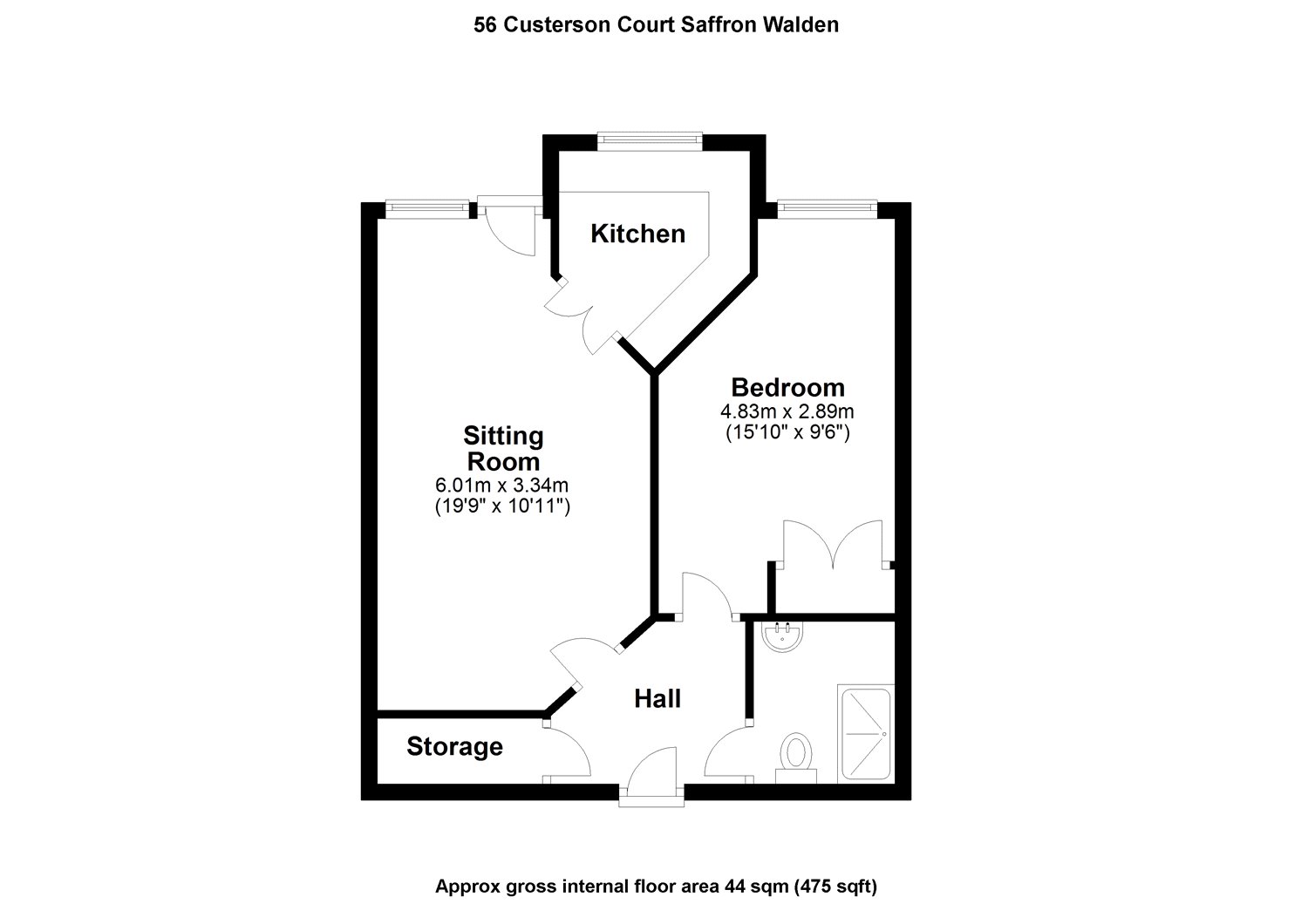 1 Bedrooms  for sale in Custerson Court, Station Street, Saffron Walden, Essex CB11
