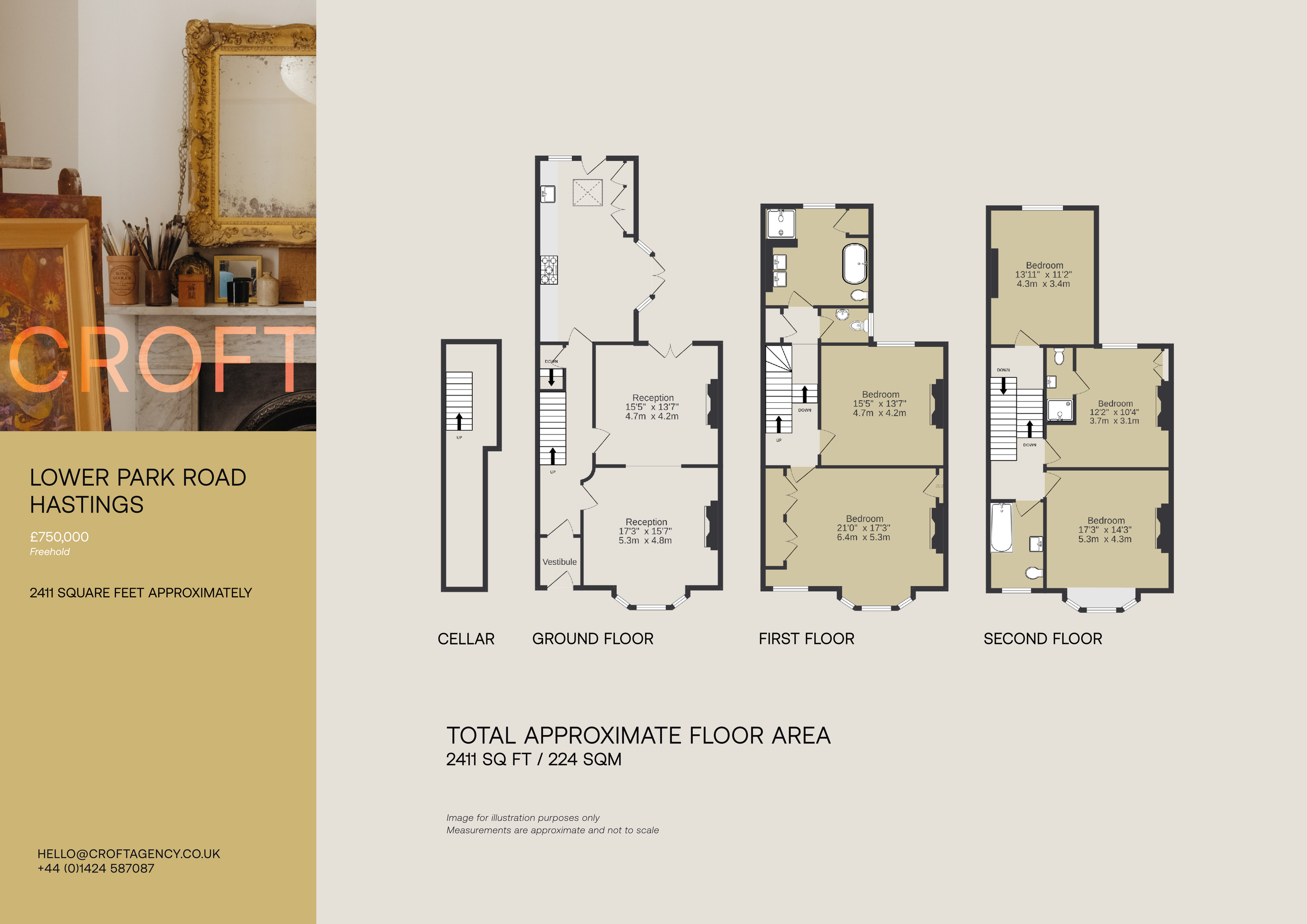 42 Lower Park Road, Hastings floorplan