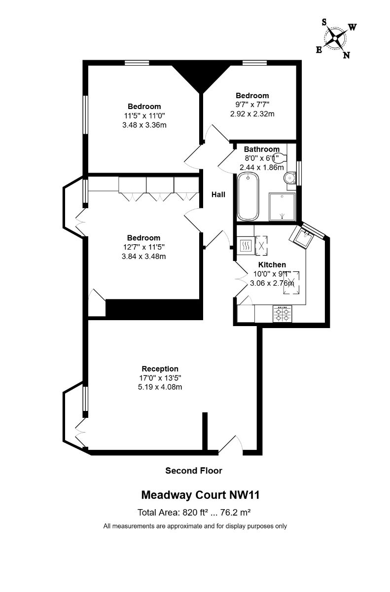 25 Meadway Court, Meadway, London floorplan