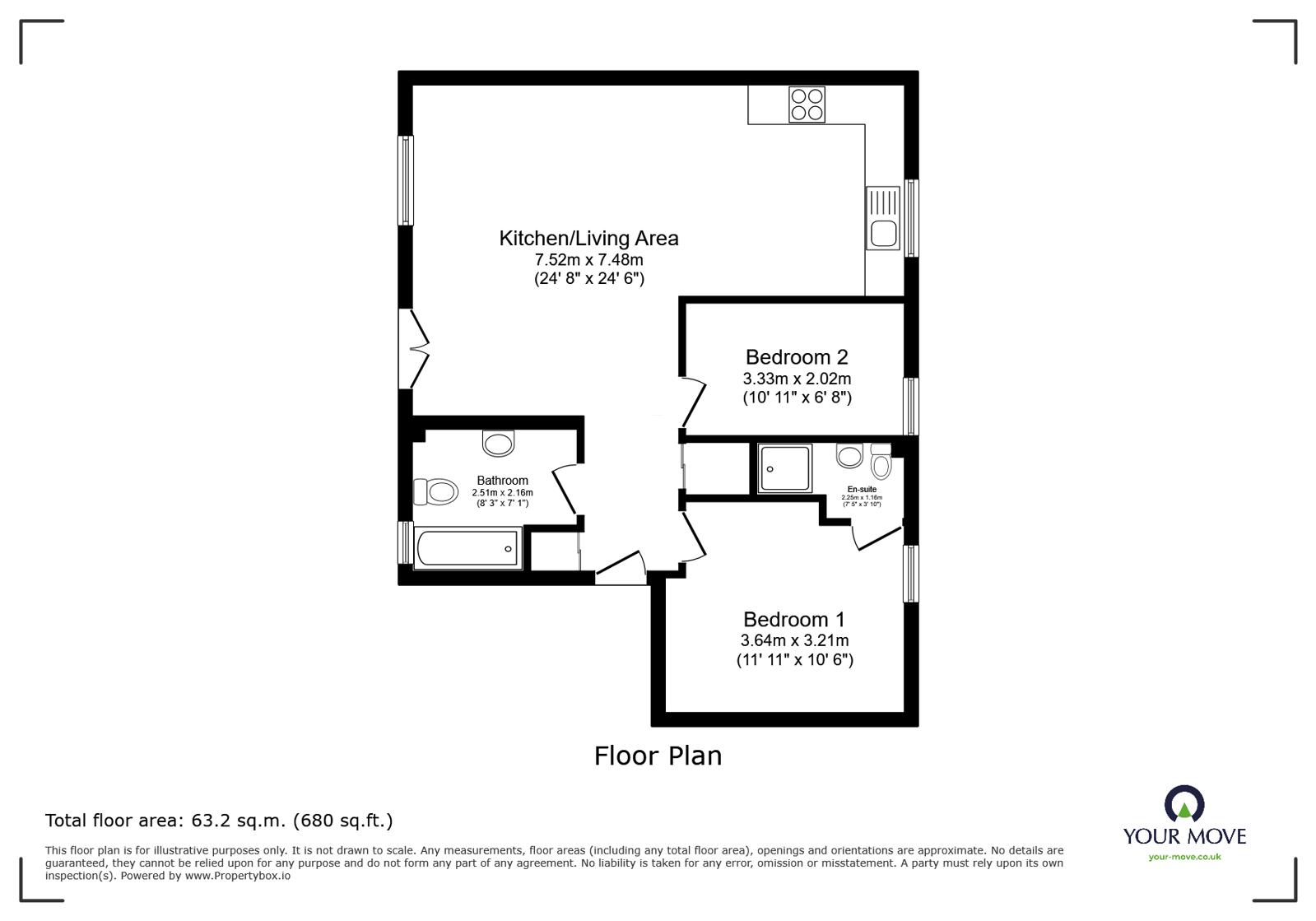 Flat 8, The Leys,, Hinckley Road, Hinckley floorplan