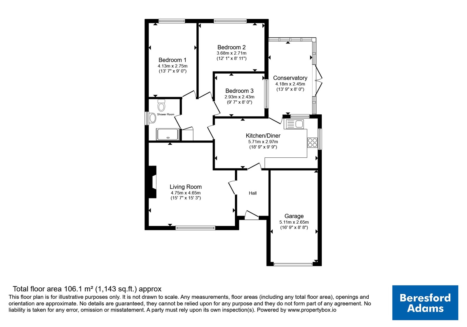 40, Bron Yr Eglwys, Clwyd floorplan