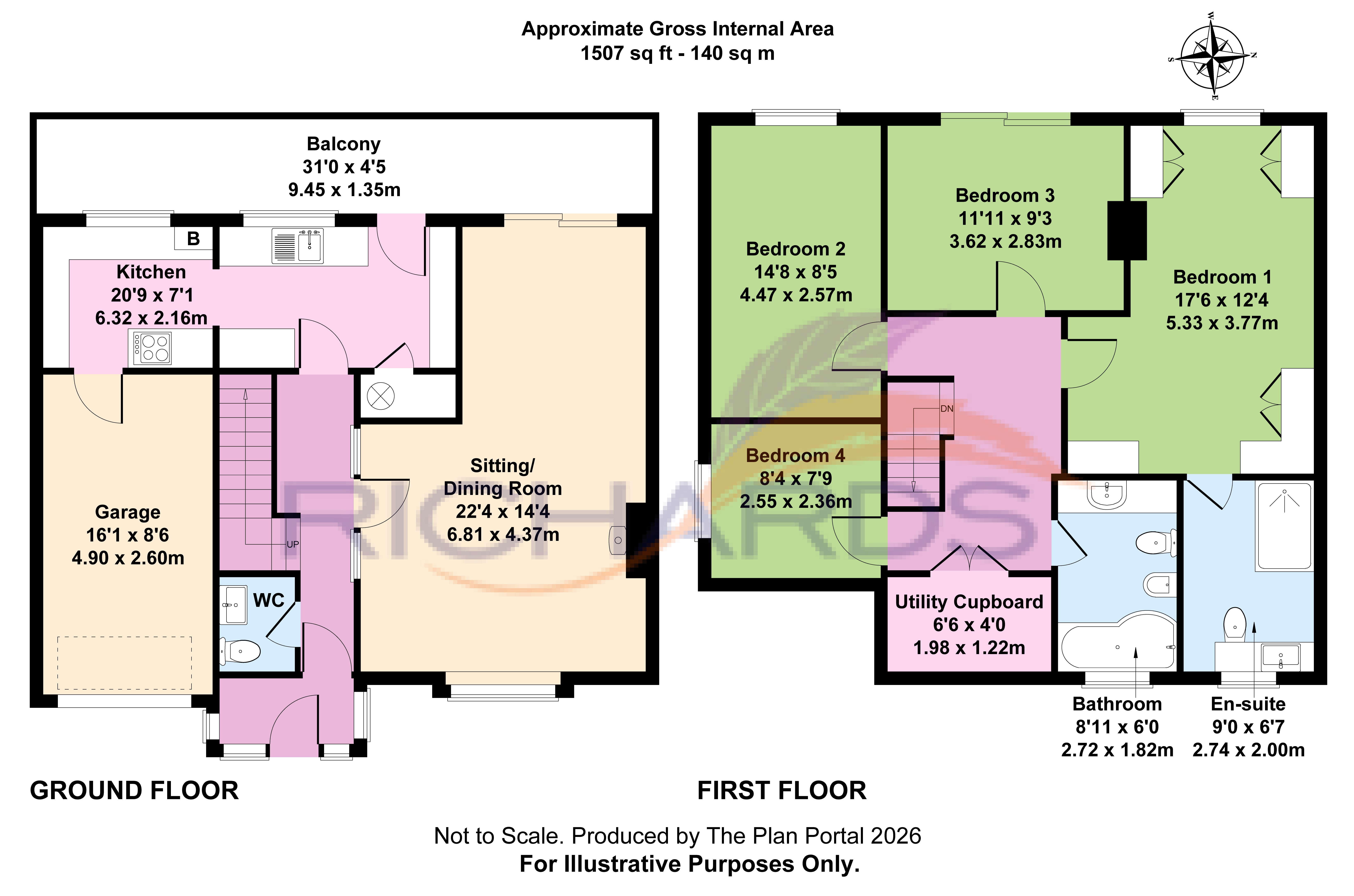 105, Hillside Road, Dorset floorplan