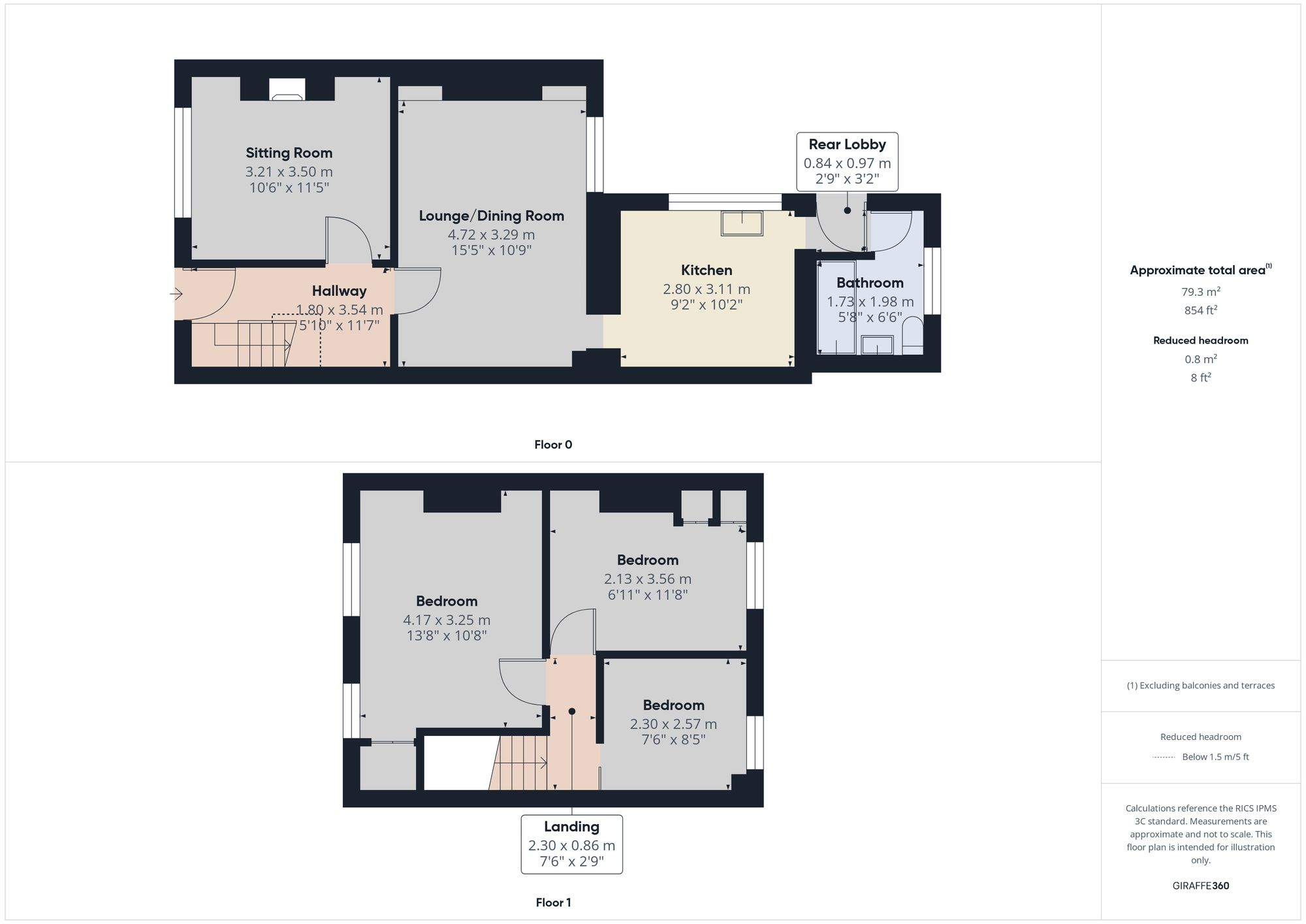 4 Gwent Terrace, Abertillery floorplan