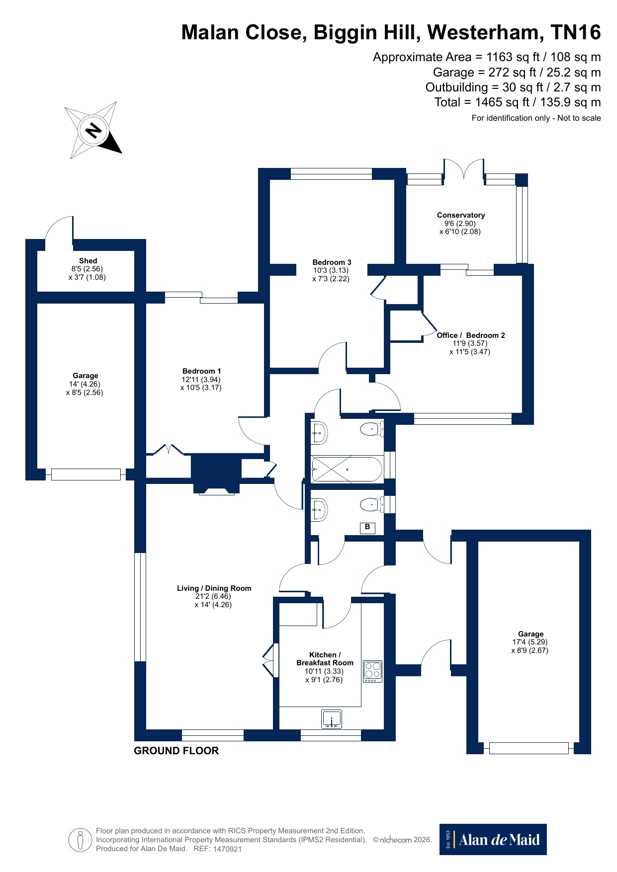 7, Malan Close, Kent floorplan