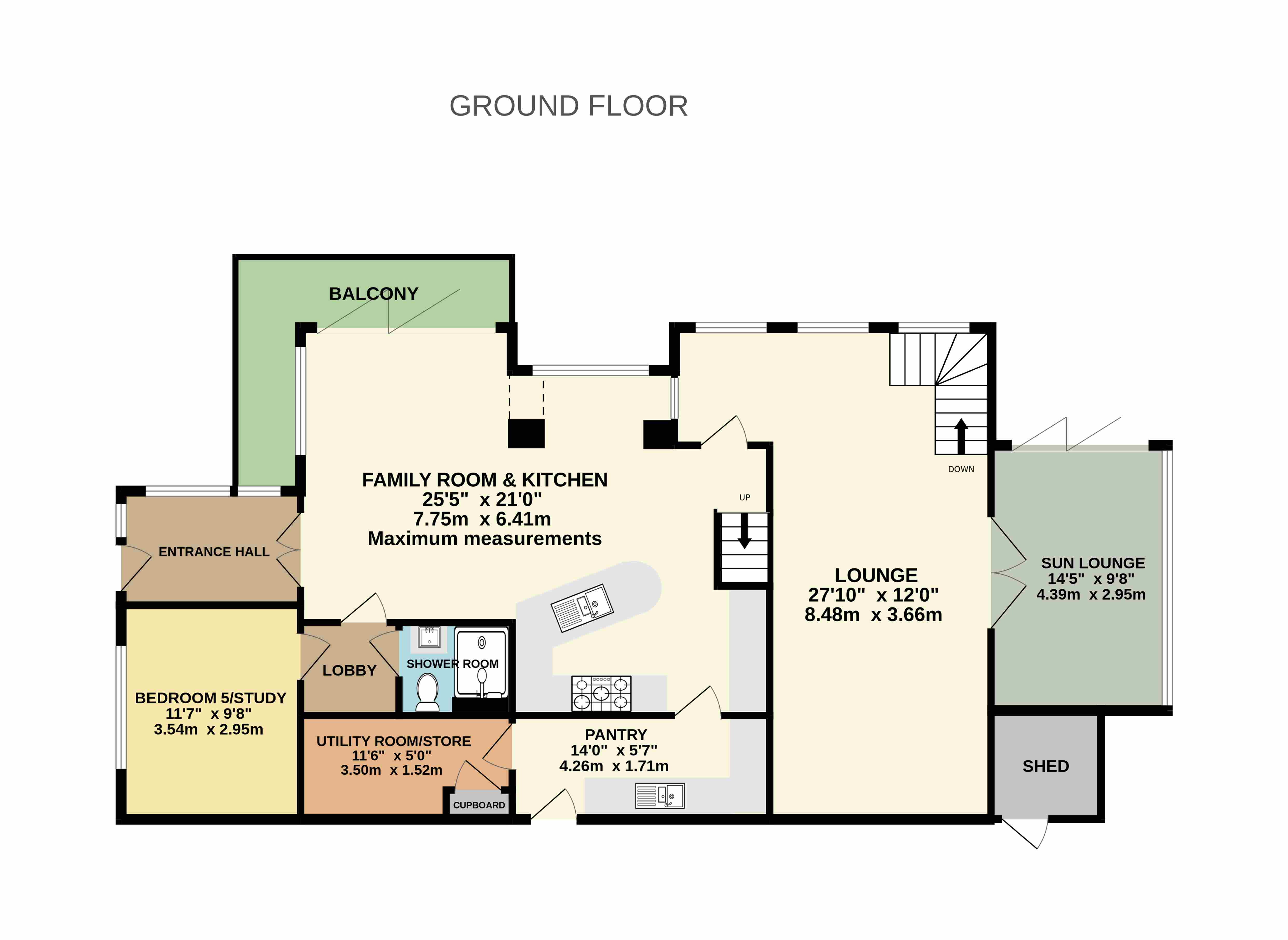 Rock House,, Upper Torrs Park, Devon floorplan