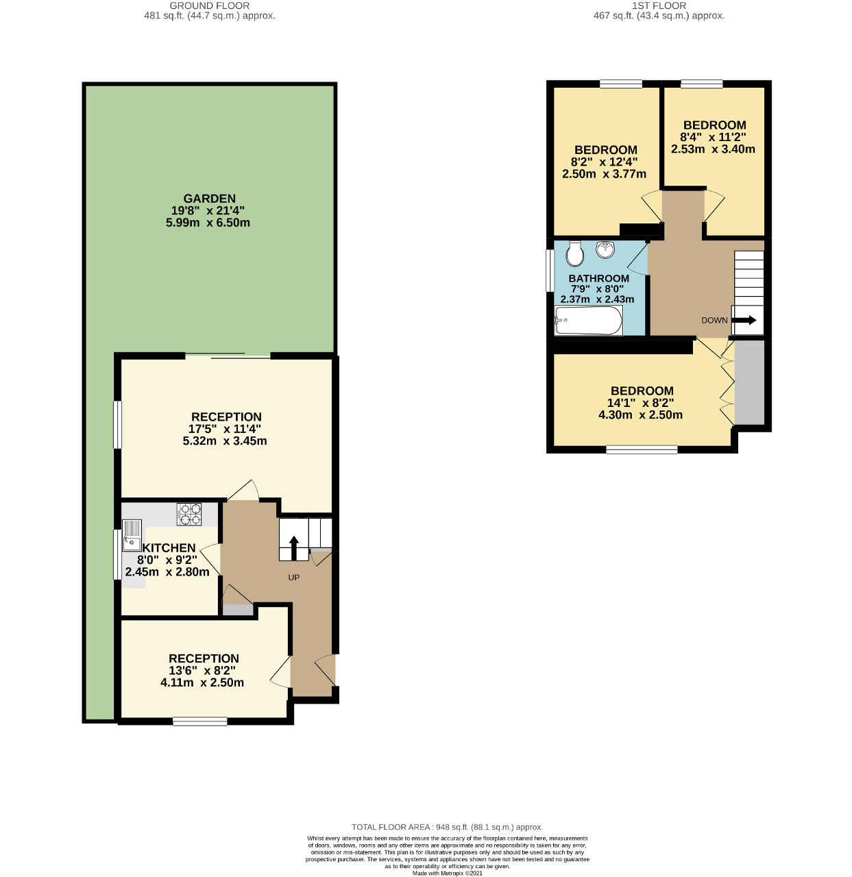 164, Old Oak Common Lane, London floorplan