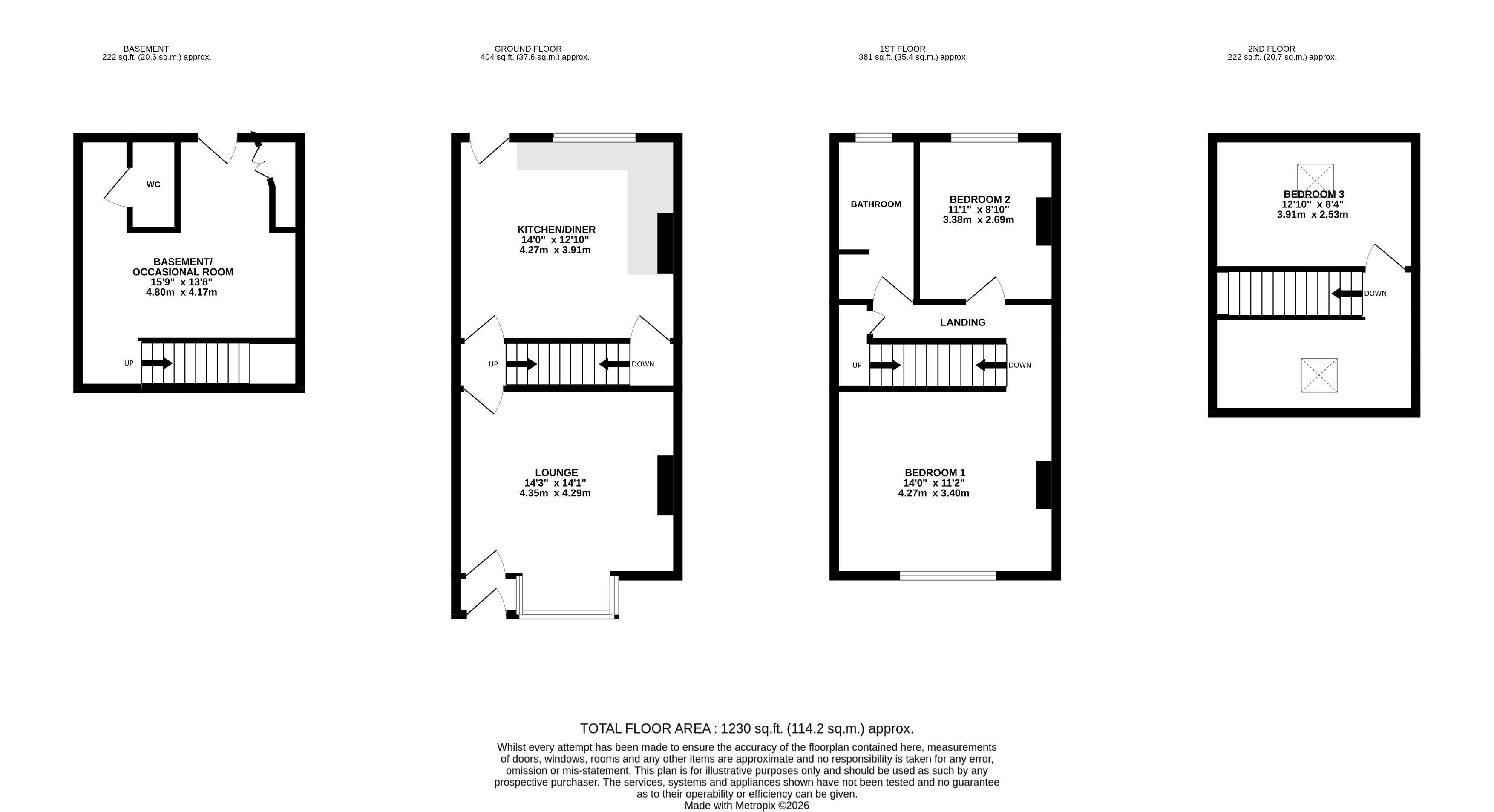 34, Croft Street, Pudsey floorplan
