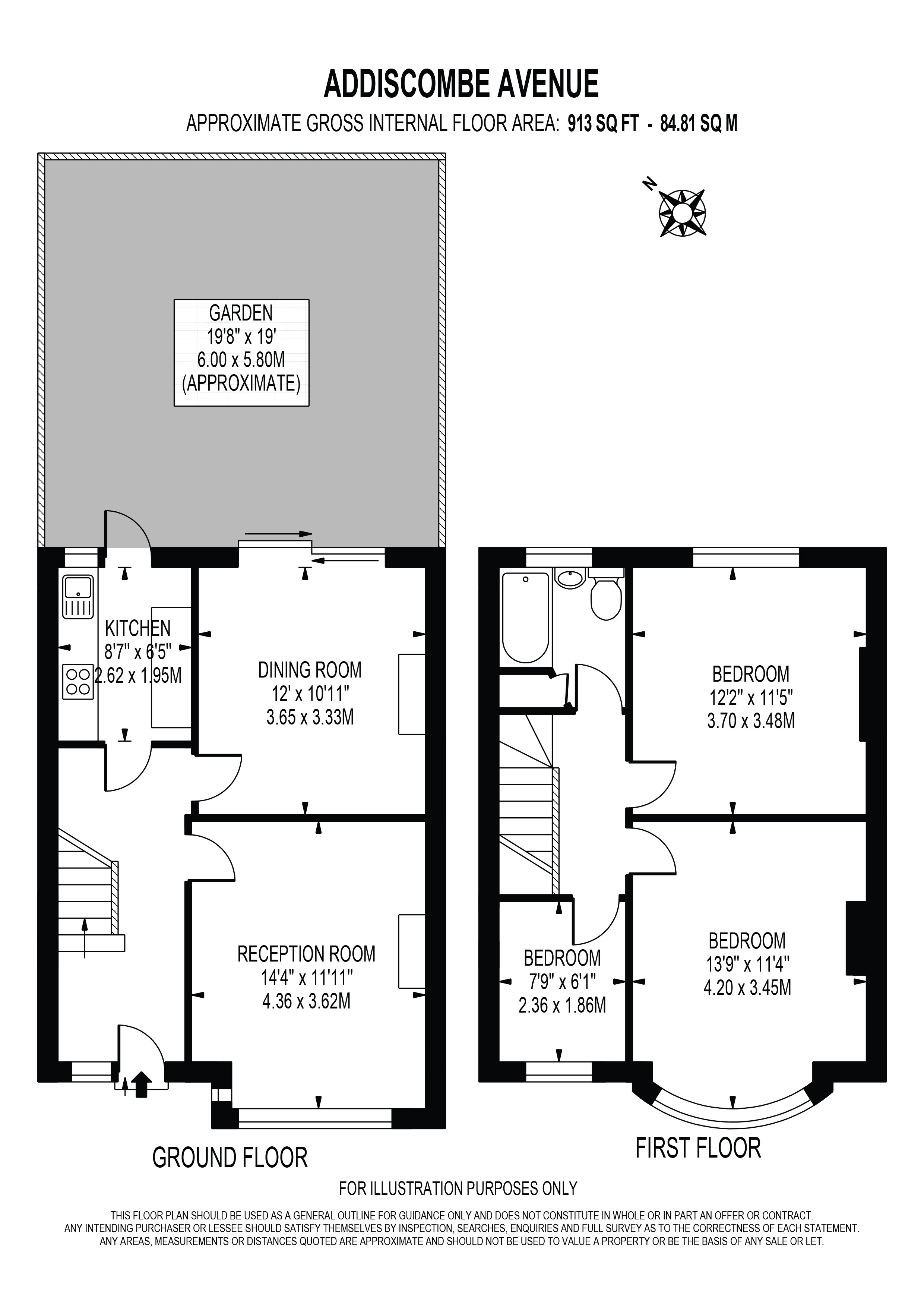 80, Addiscombe Avenue, Surrey floorplan