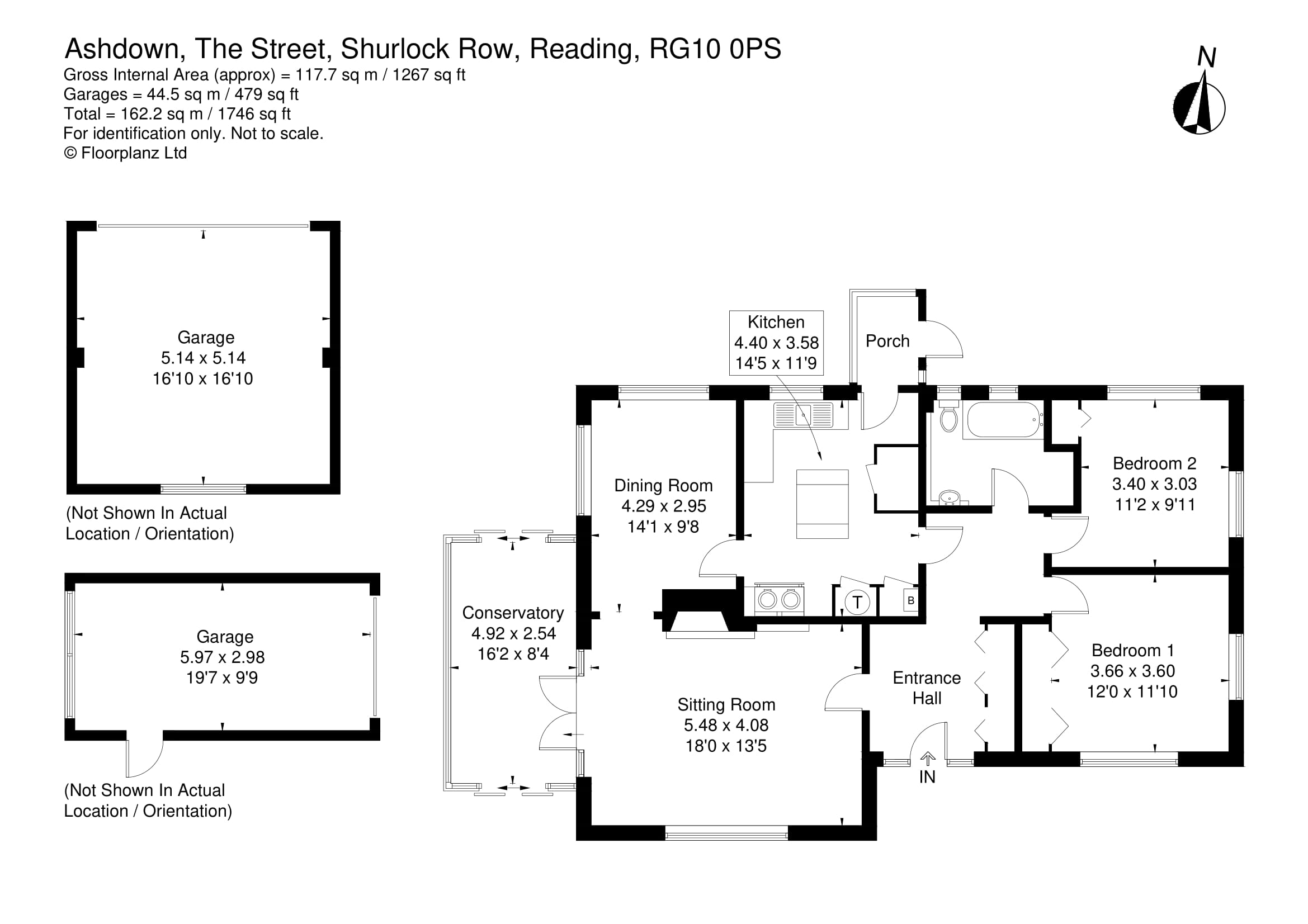 2 Bedrooms Detached bungalow for sale in The Street, Shurlock Row, Reading, Berkshire RG10
